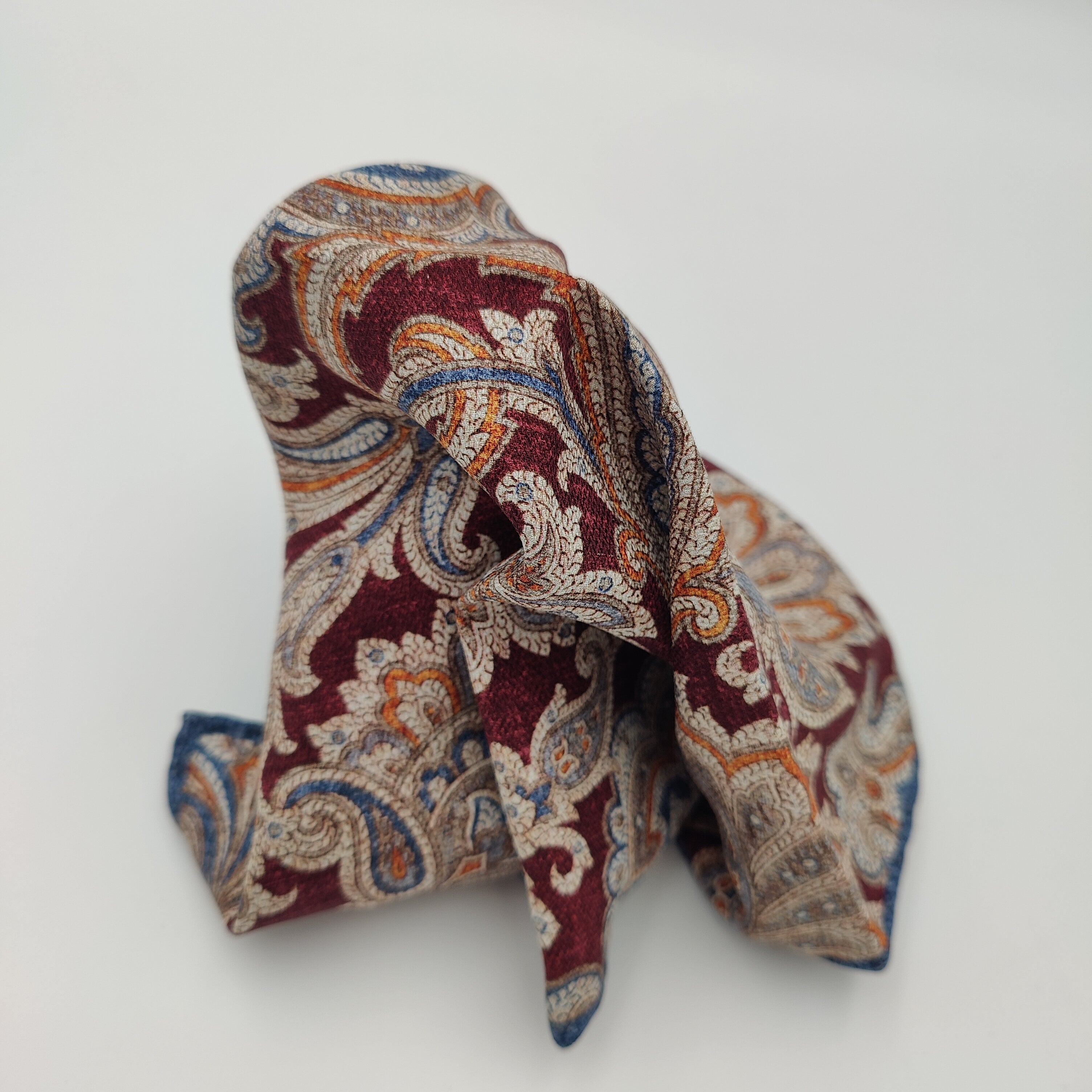 Pocket Square Matt Silk Moraira Beige