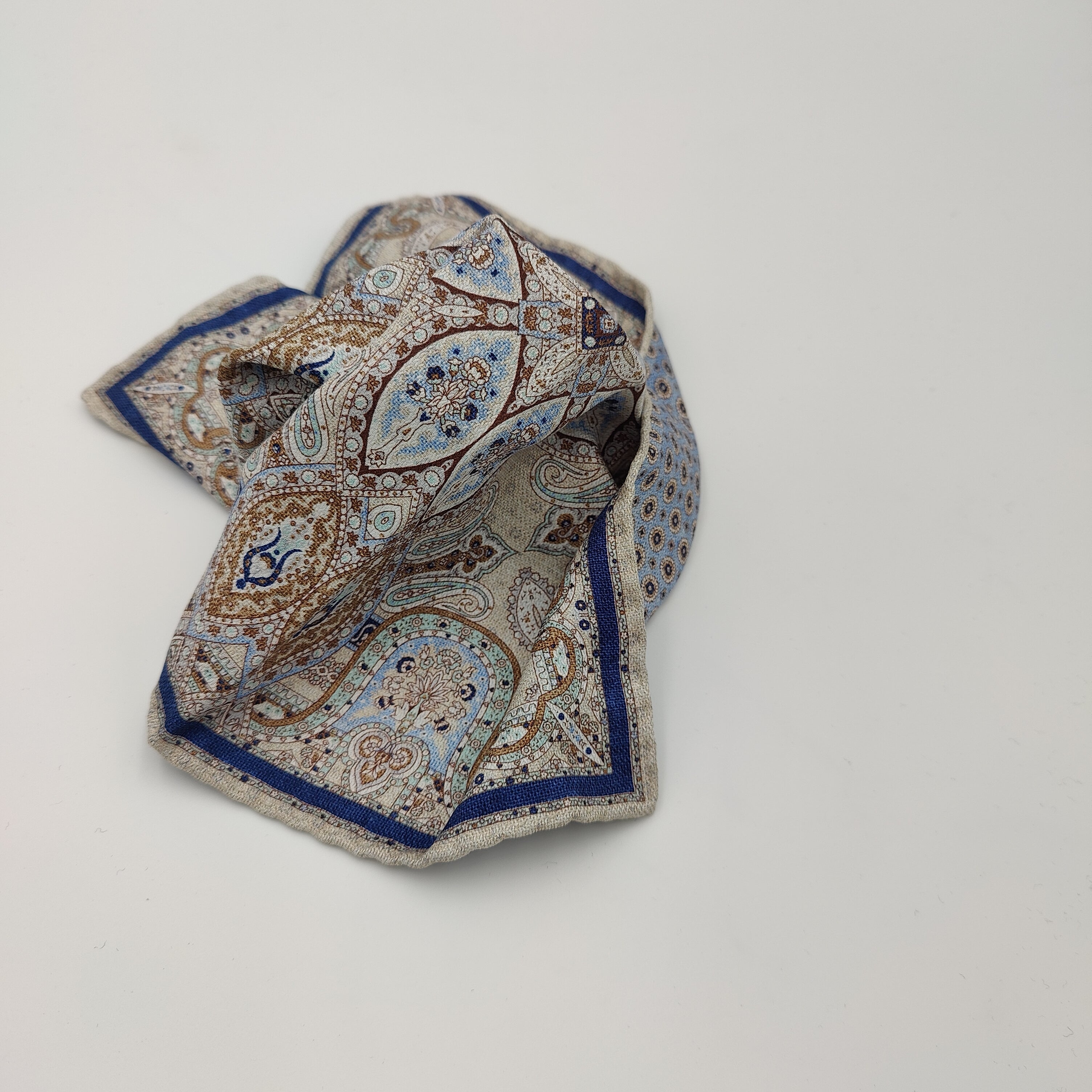 Pocket Square Matt Silk Moraira Off White