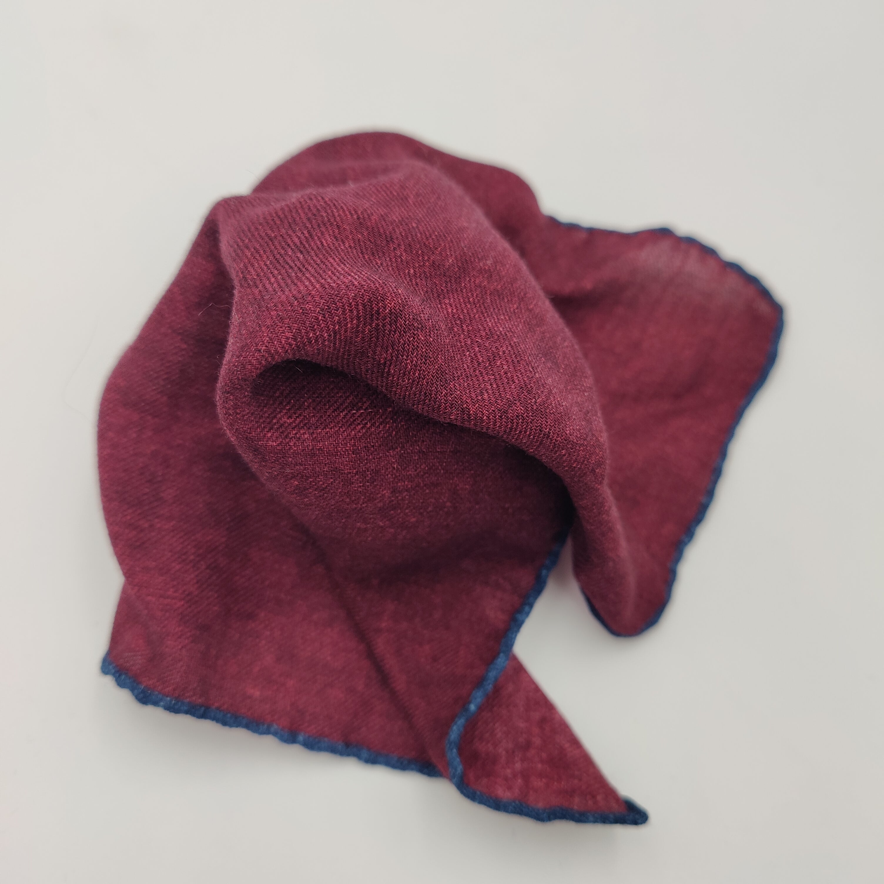 Pocket Square Wool Burgundy