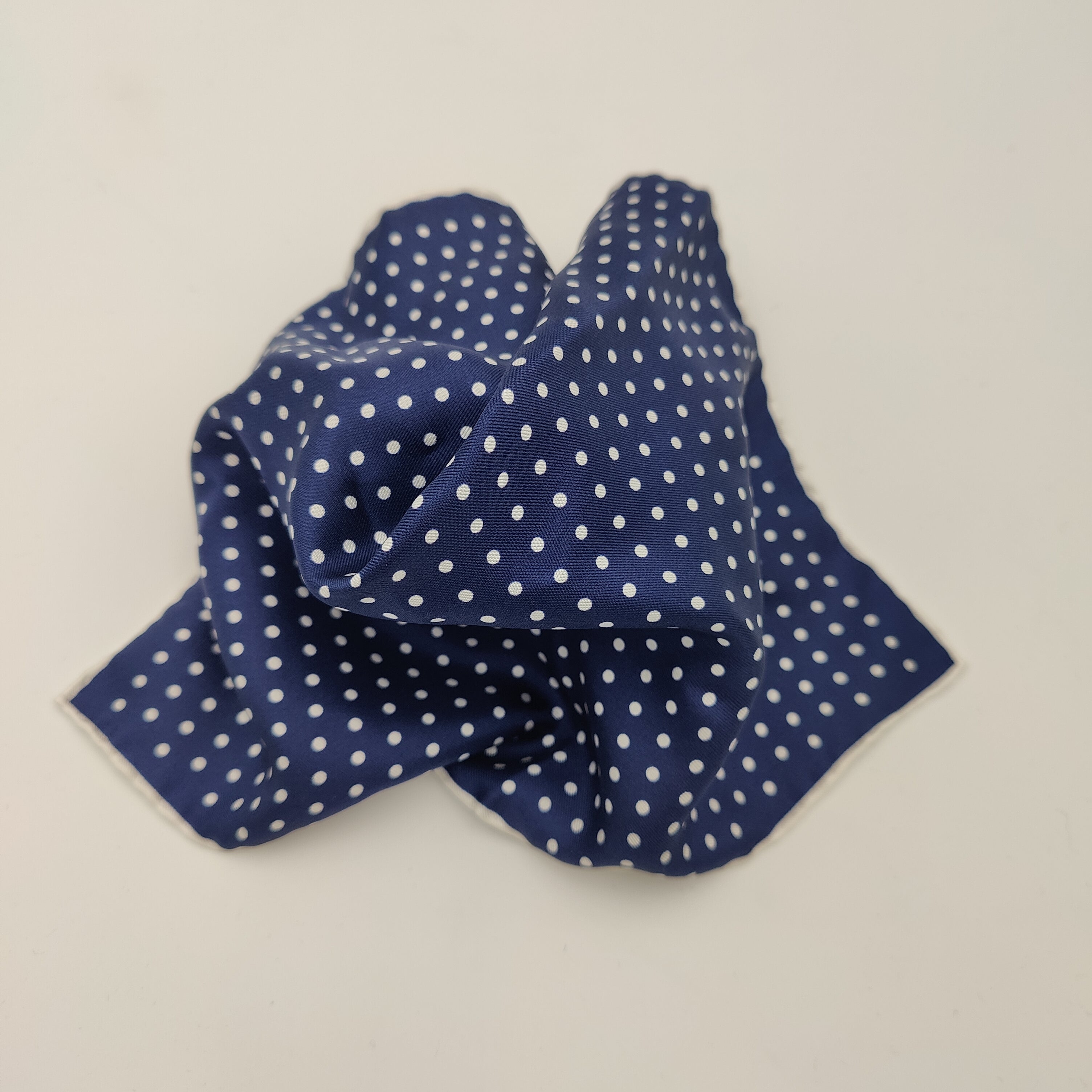 Pocket Square Dot Navy