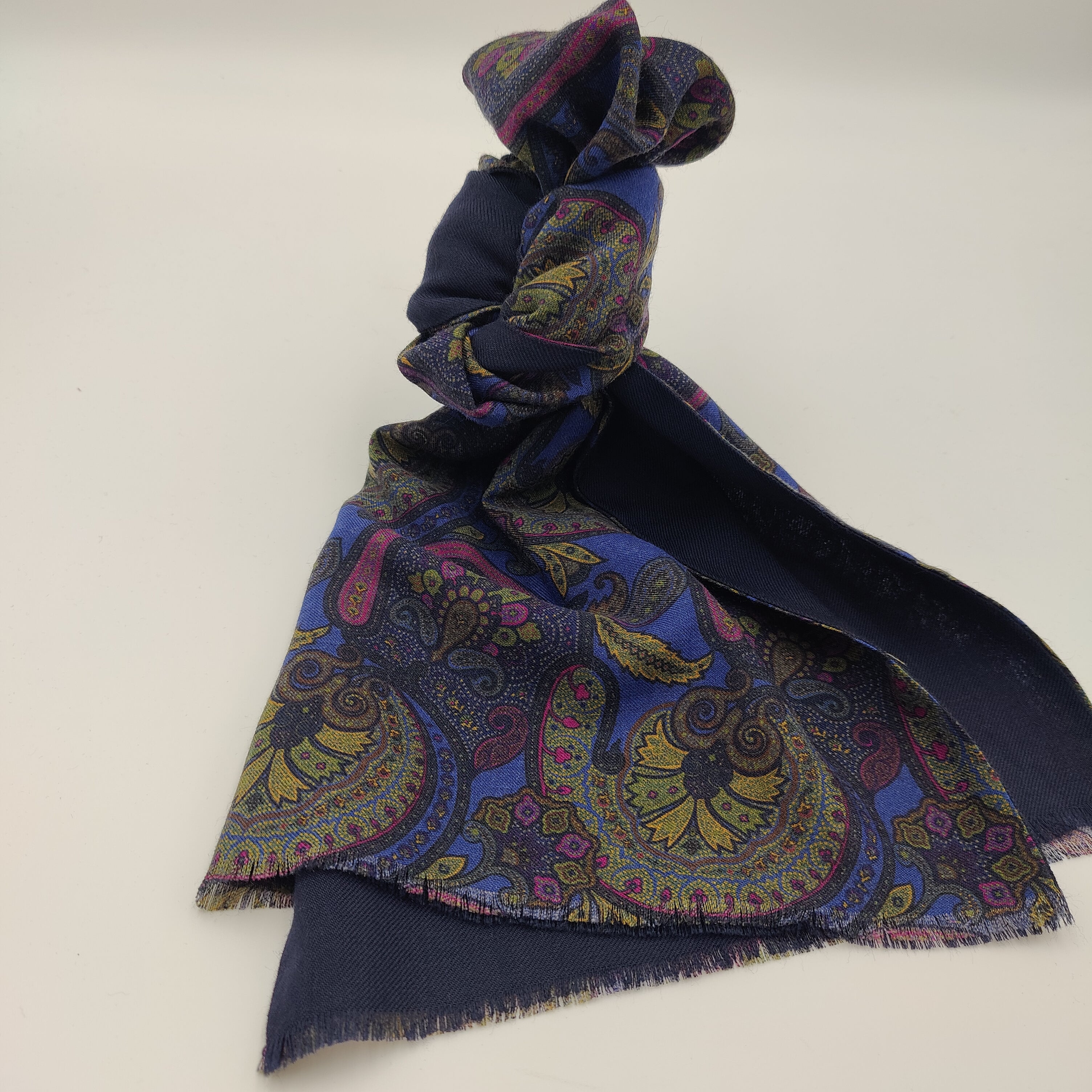 Scarf Wool Geneve Blue