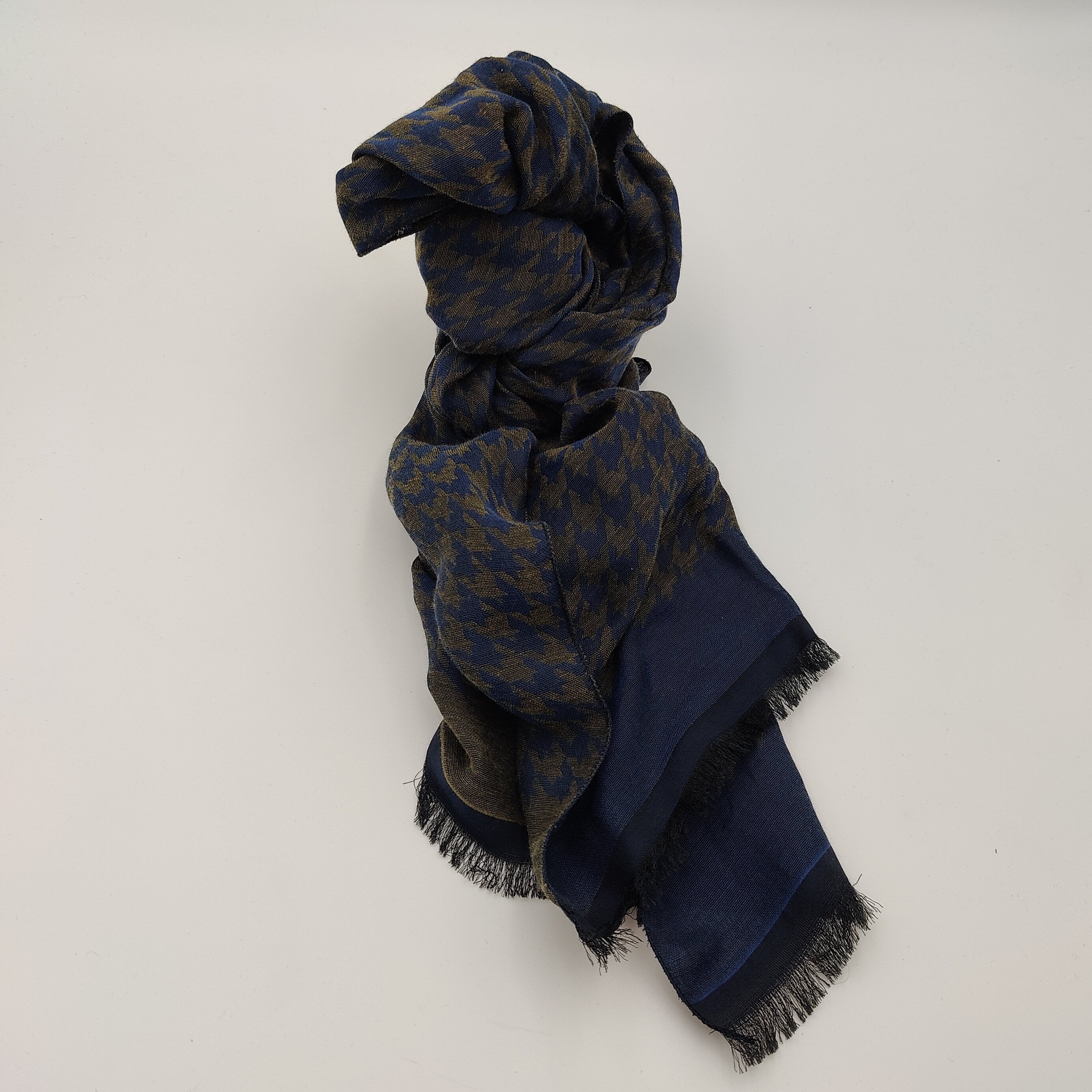 Scarf Deco Cotton Blend Grey
