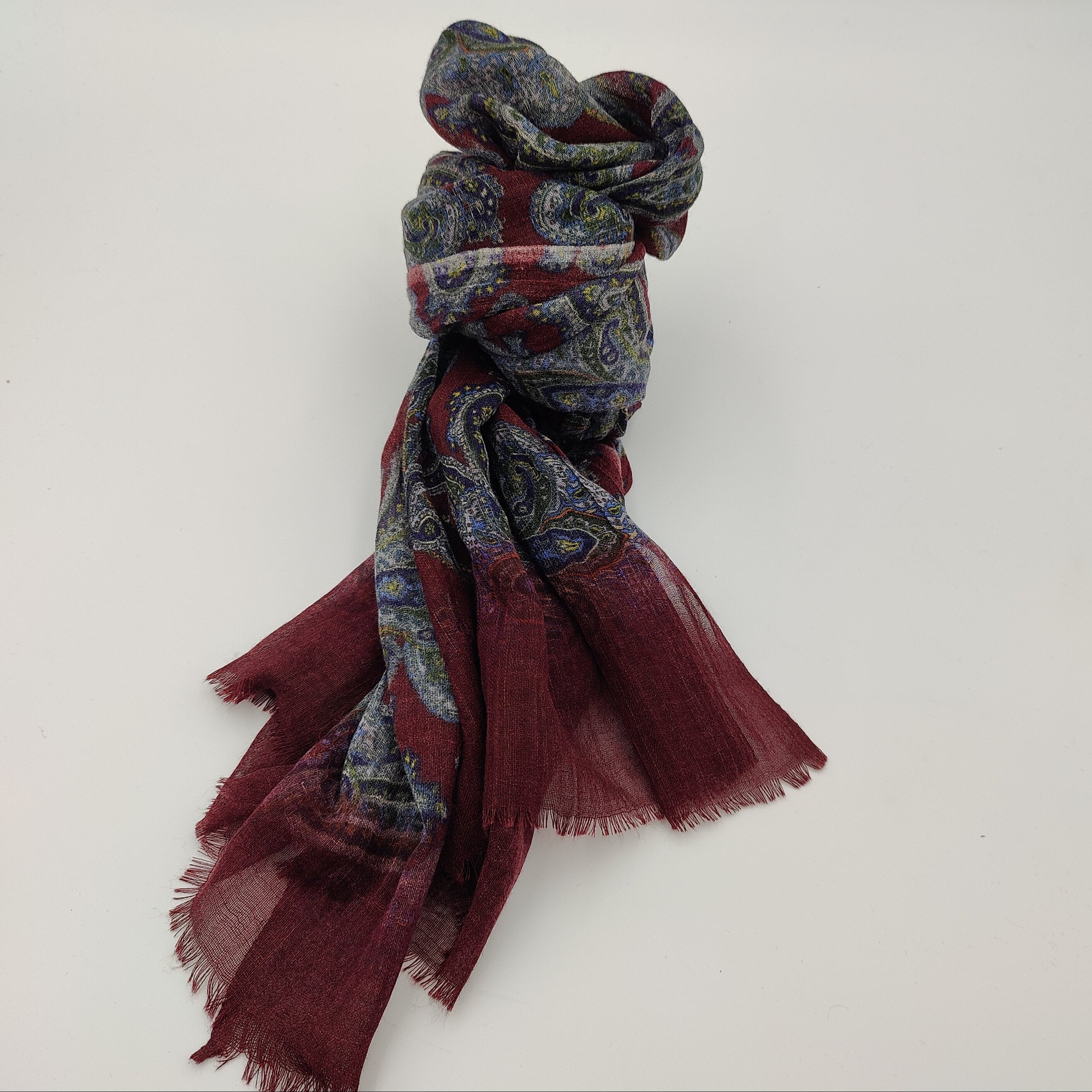 Scarf Light Wool Milano Burgundy