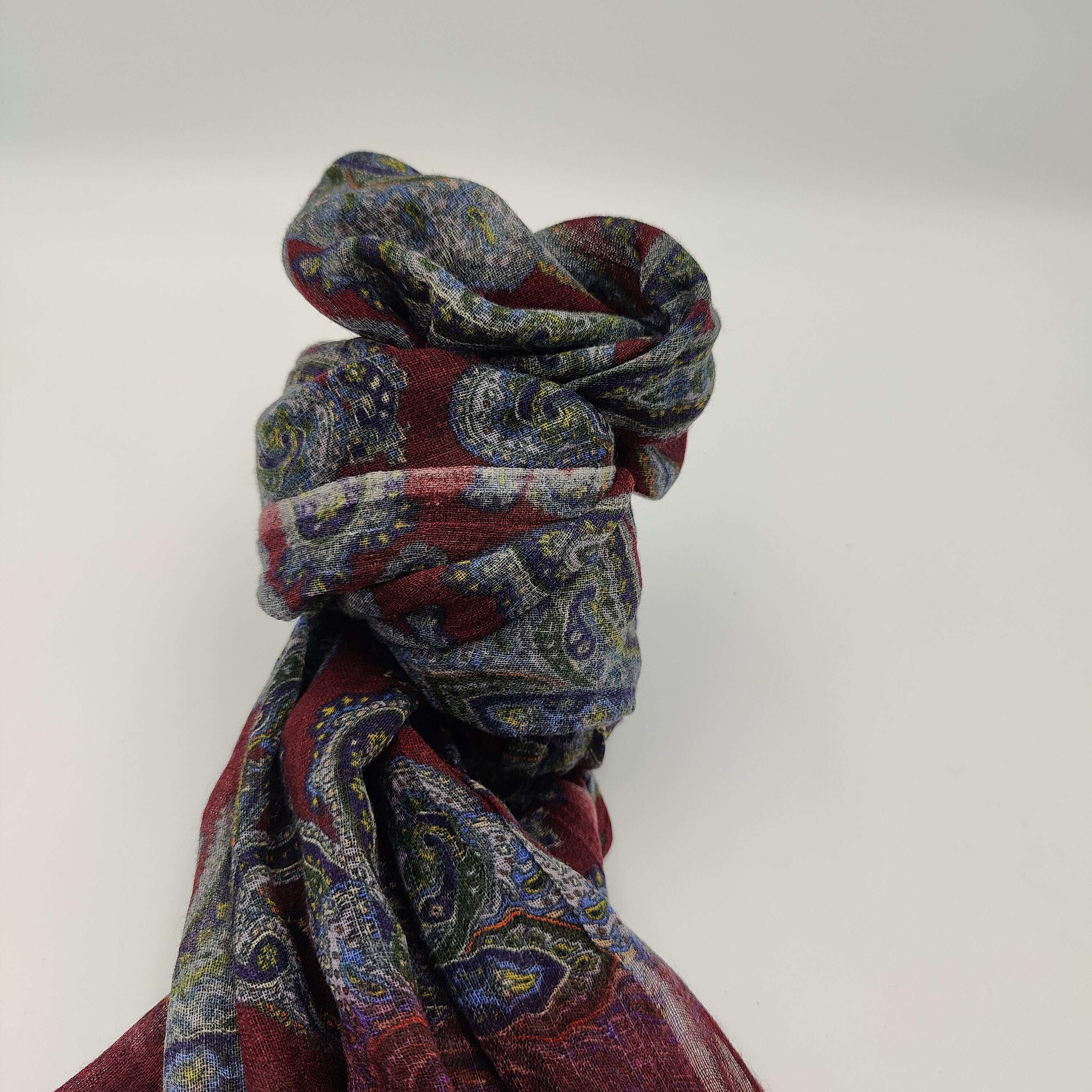 Scarf Light Wool Milano Burgundy