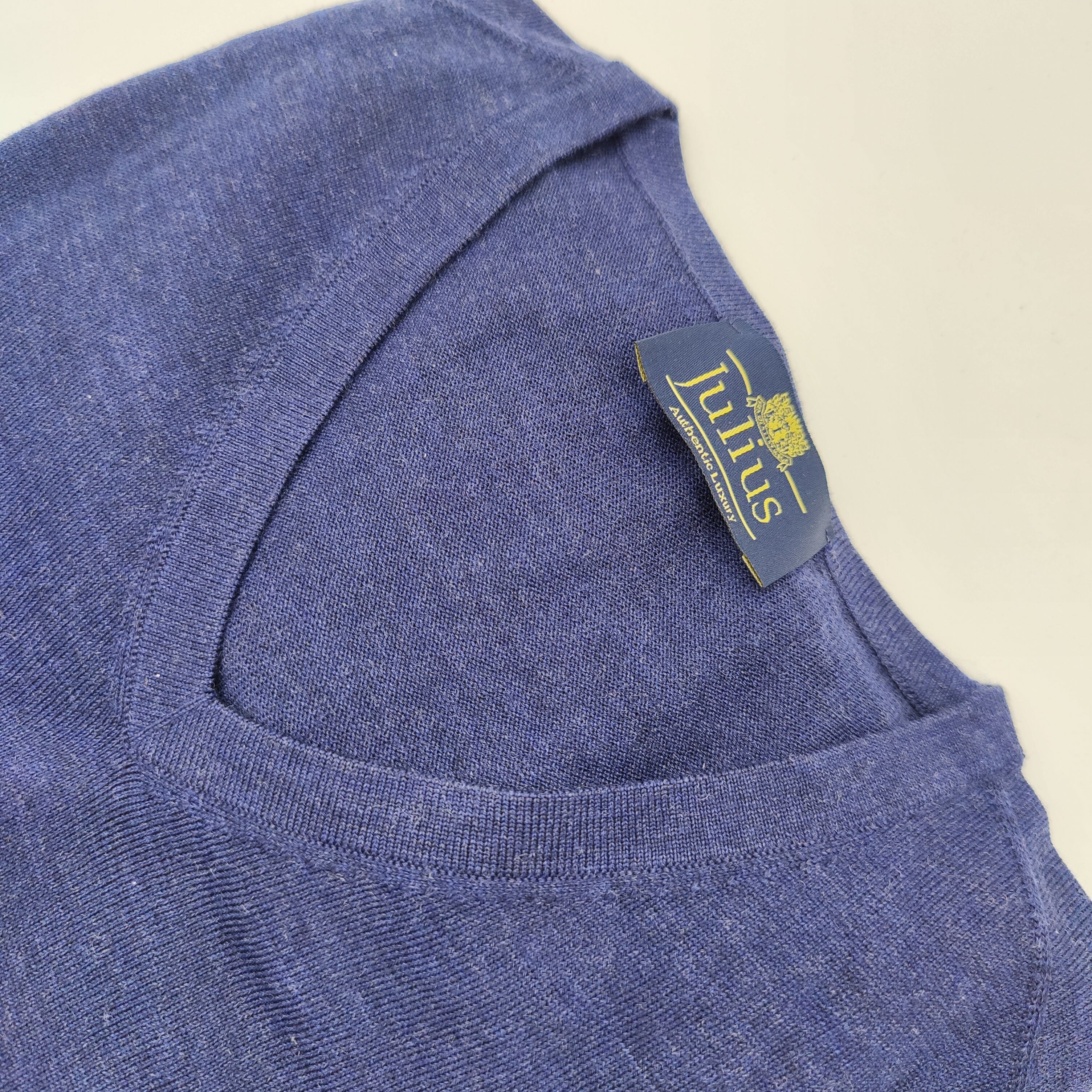 V-Neck Merino Sweater Blue