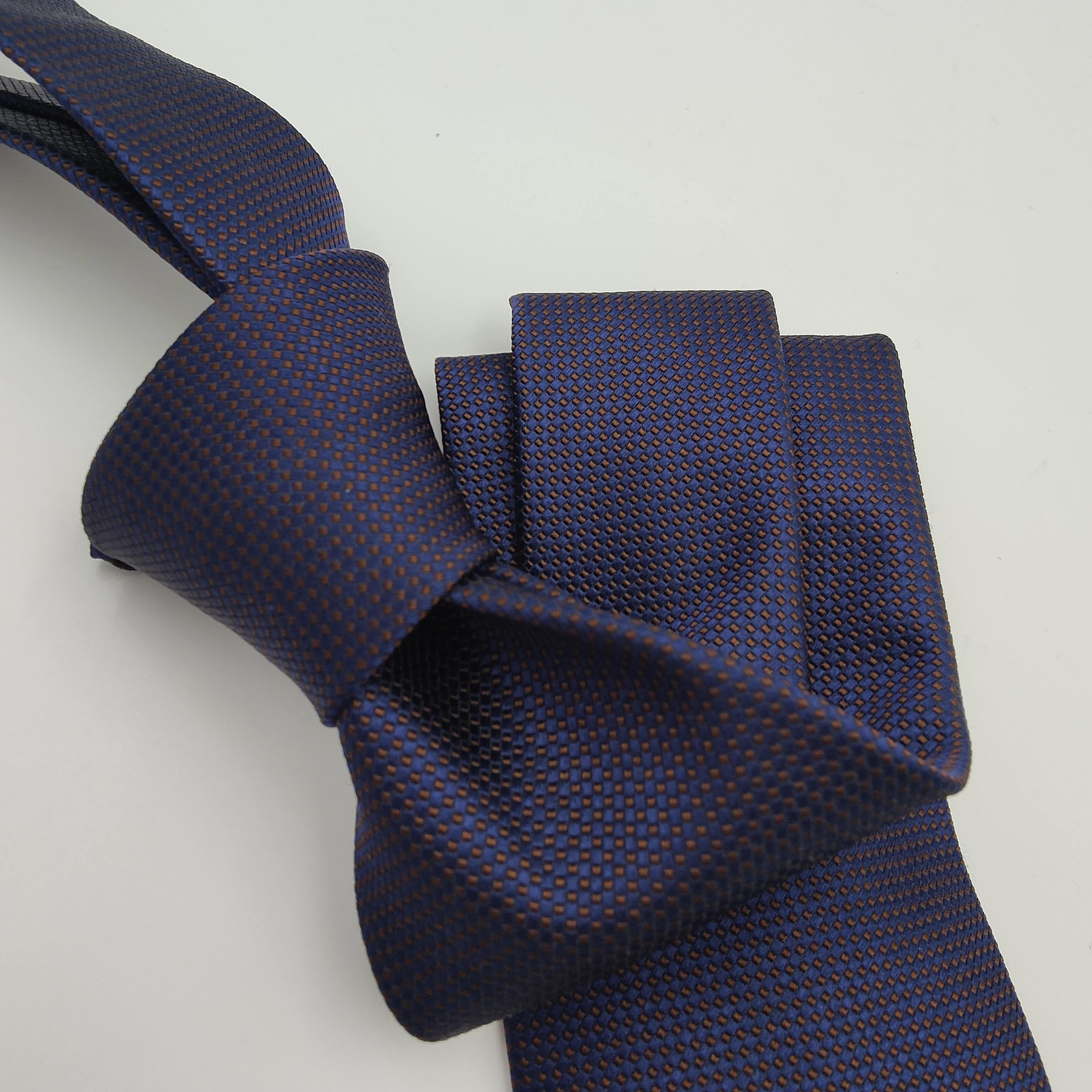 Tie Selftipped Silk Blue