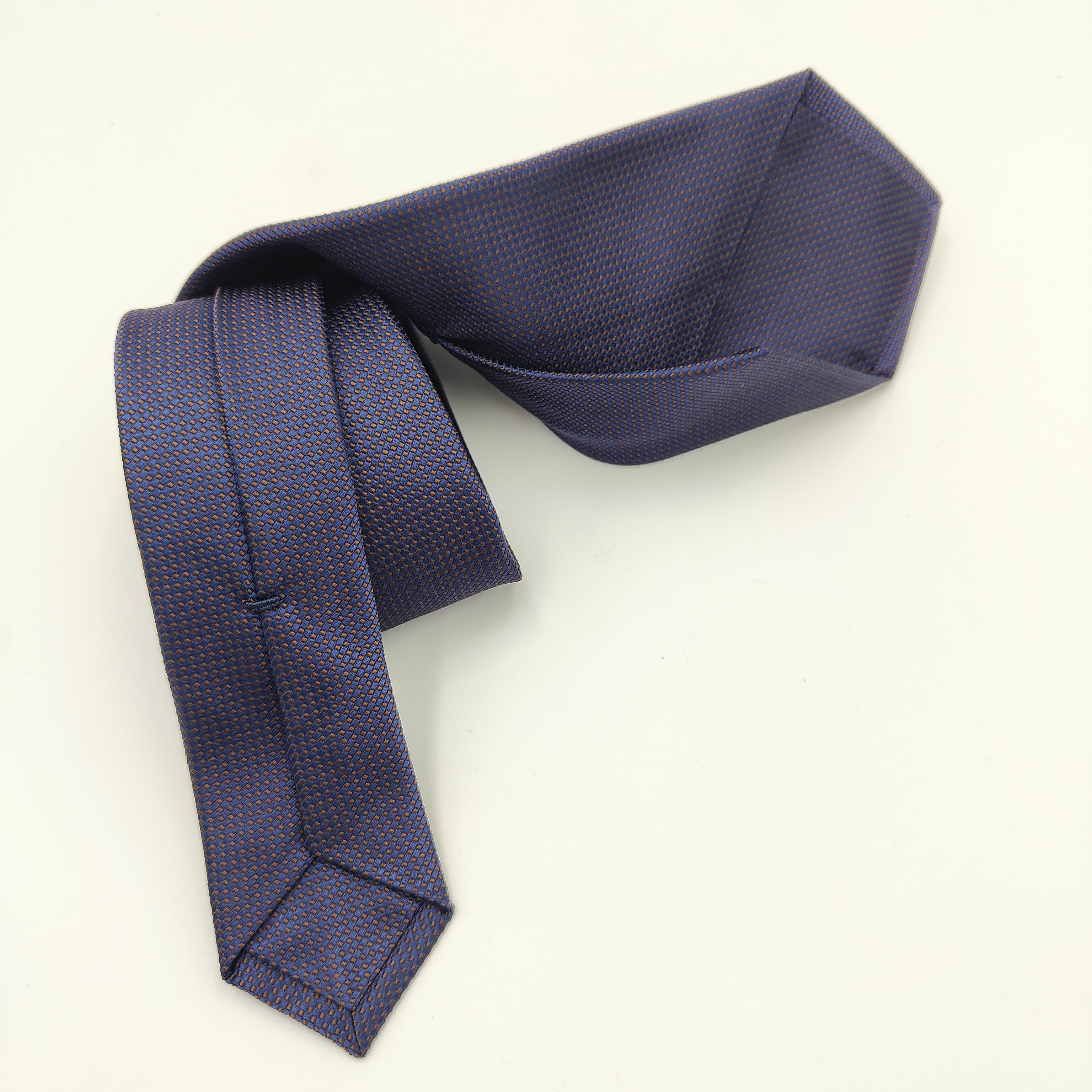Tie Selftipped Silk Blue