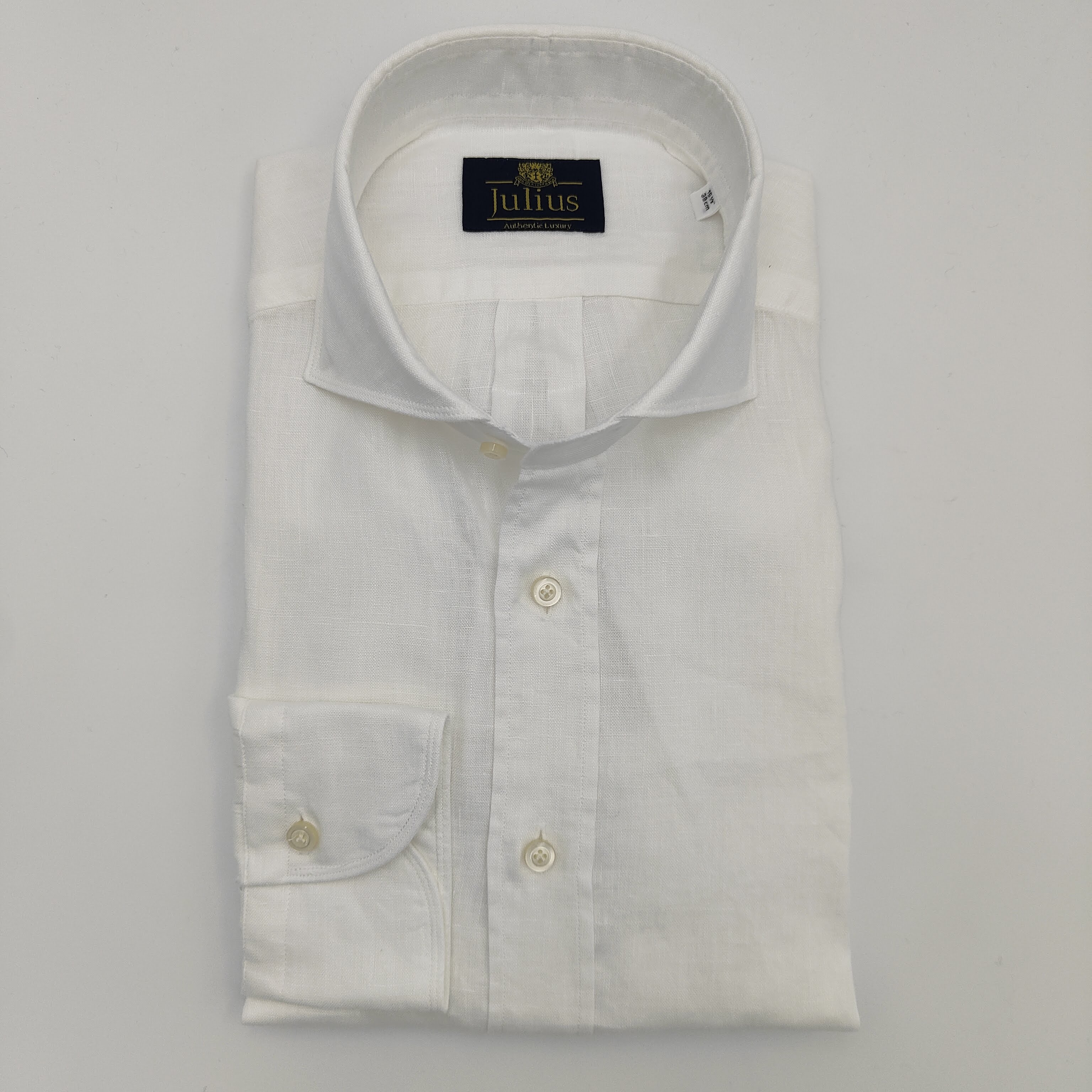 Cutaway Linen Shirt White