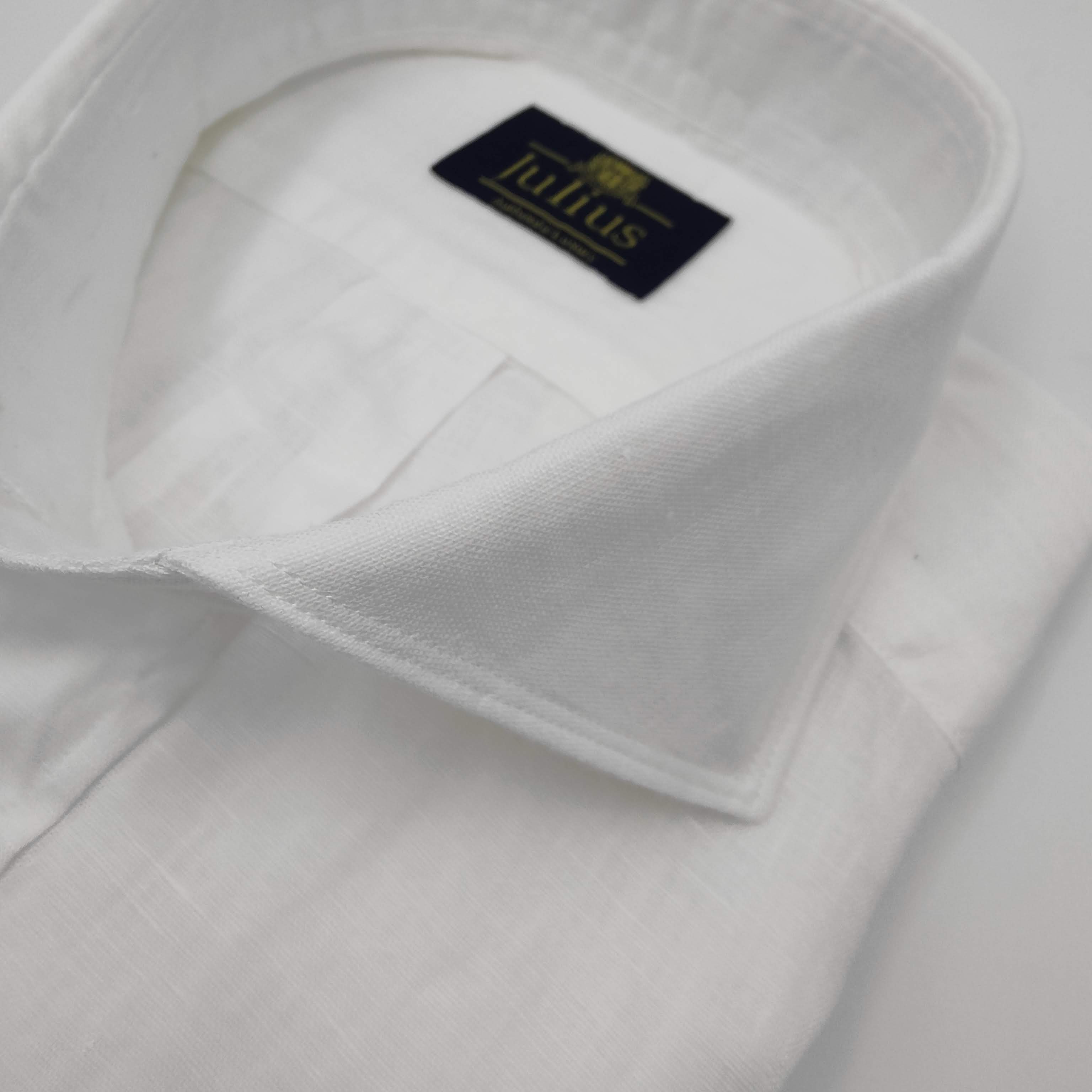 Cutaway Linen Shirt White