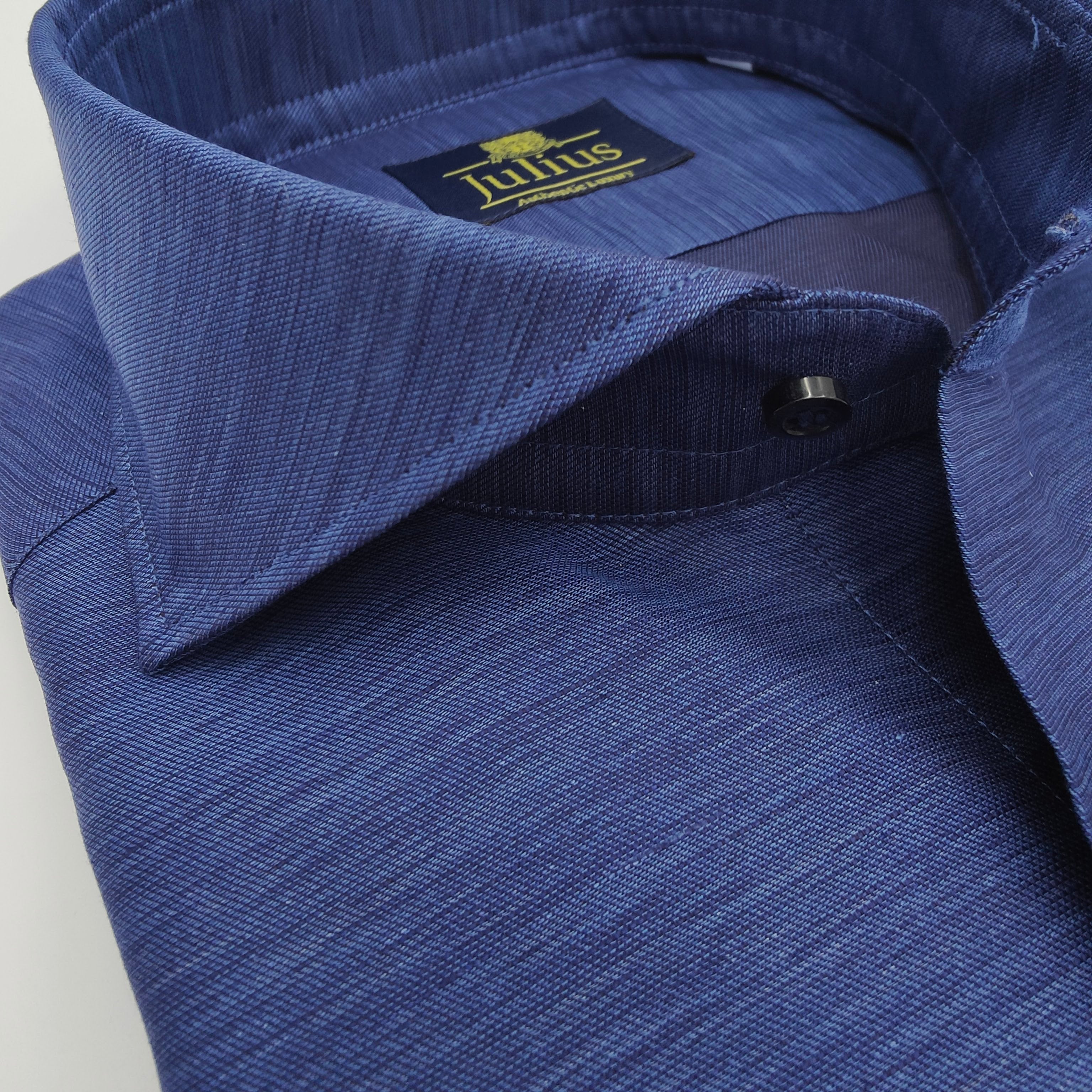 Cutaway Exclusive Linen/Cotton Shirt Dark Blue