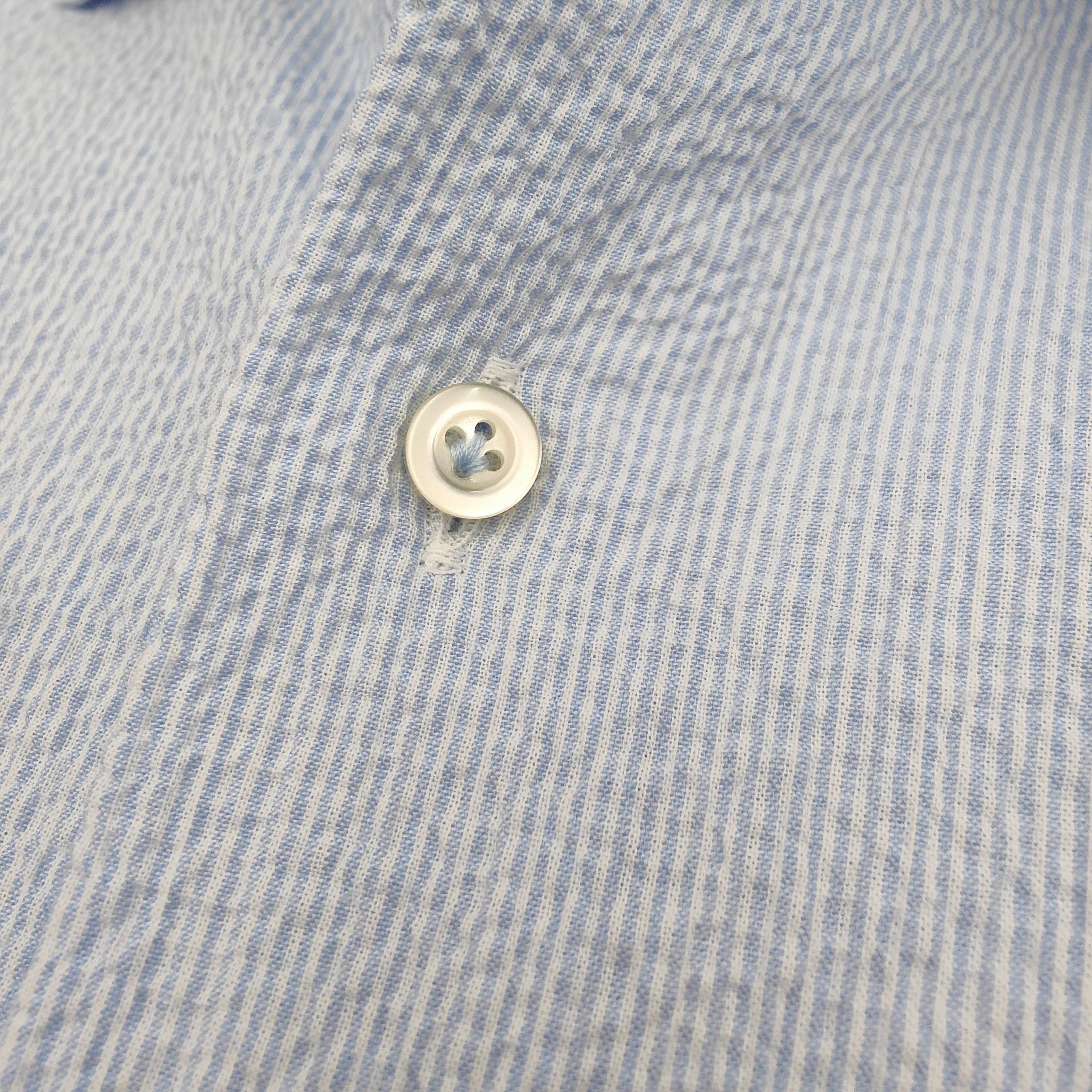 Cutaway Seersucker Shirt Light Blue