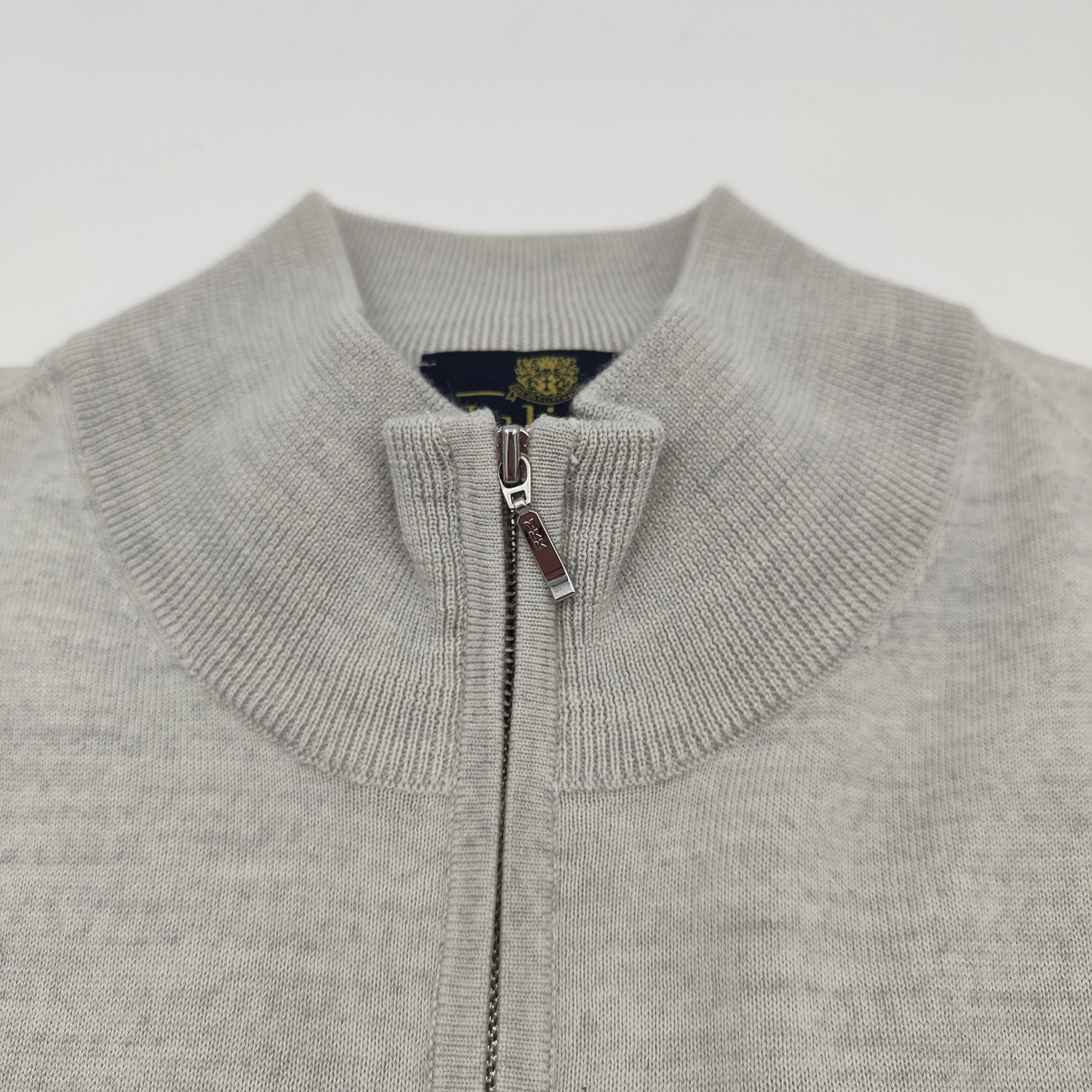 Half Zip Sweater Merino Off White