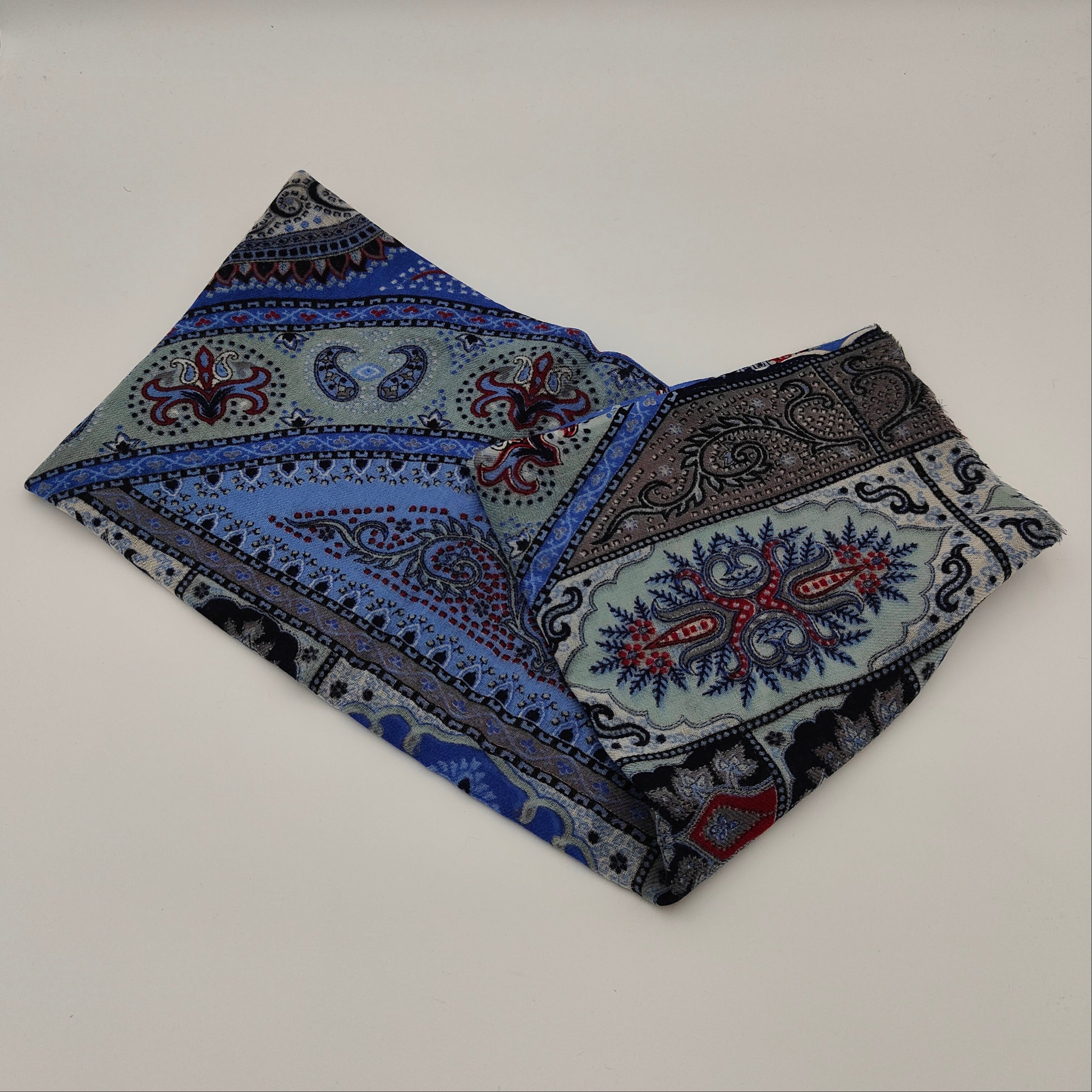 Scarf Light Wool Bibbona Light Blue