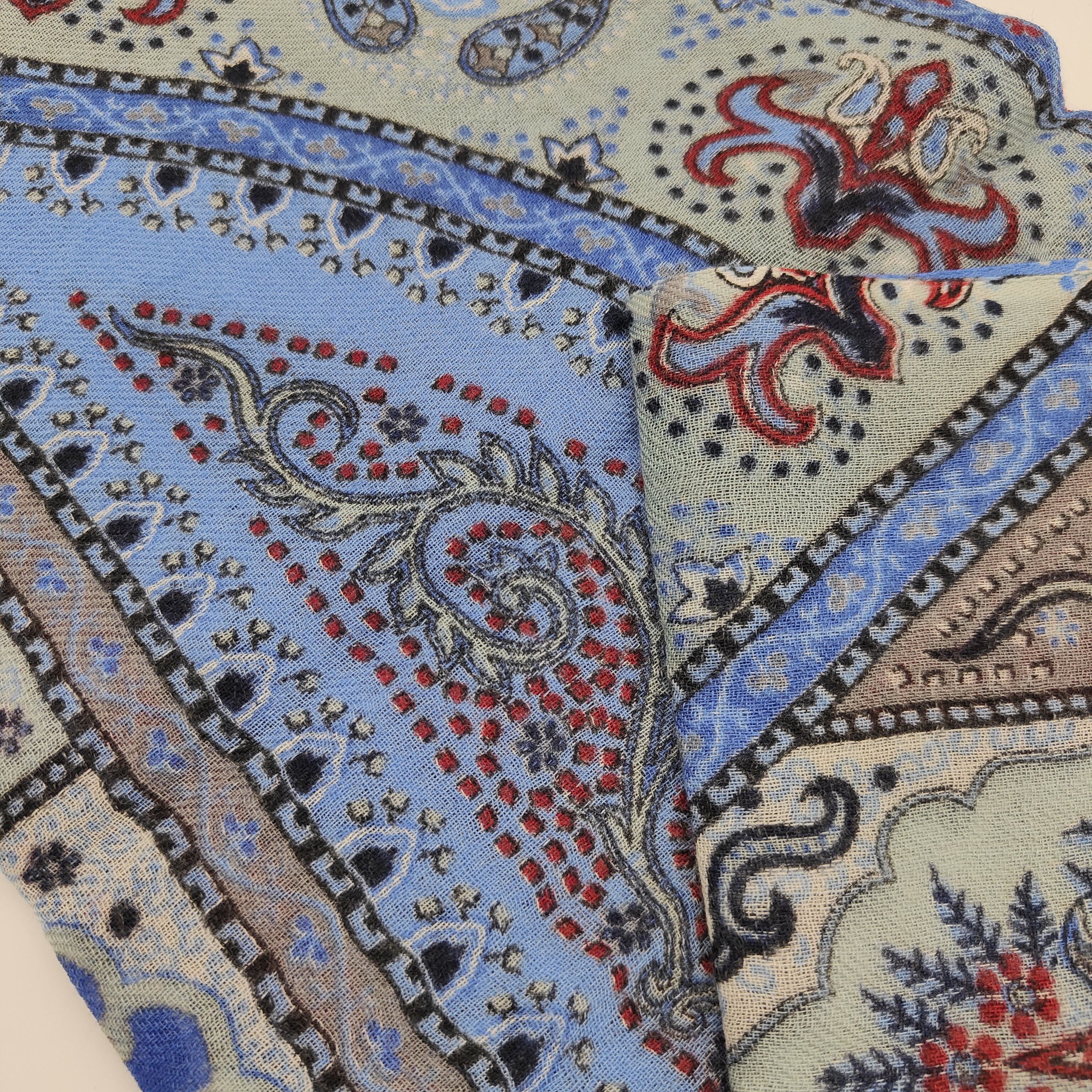 Scarf Light Wool Bibbona Light Blue