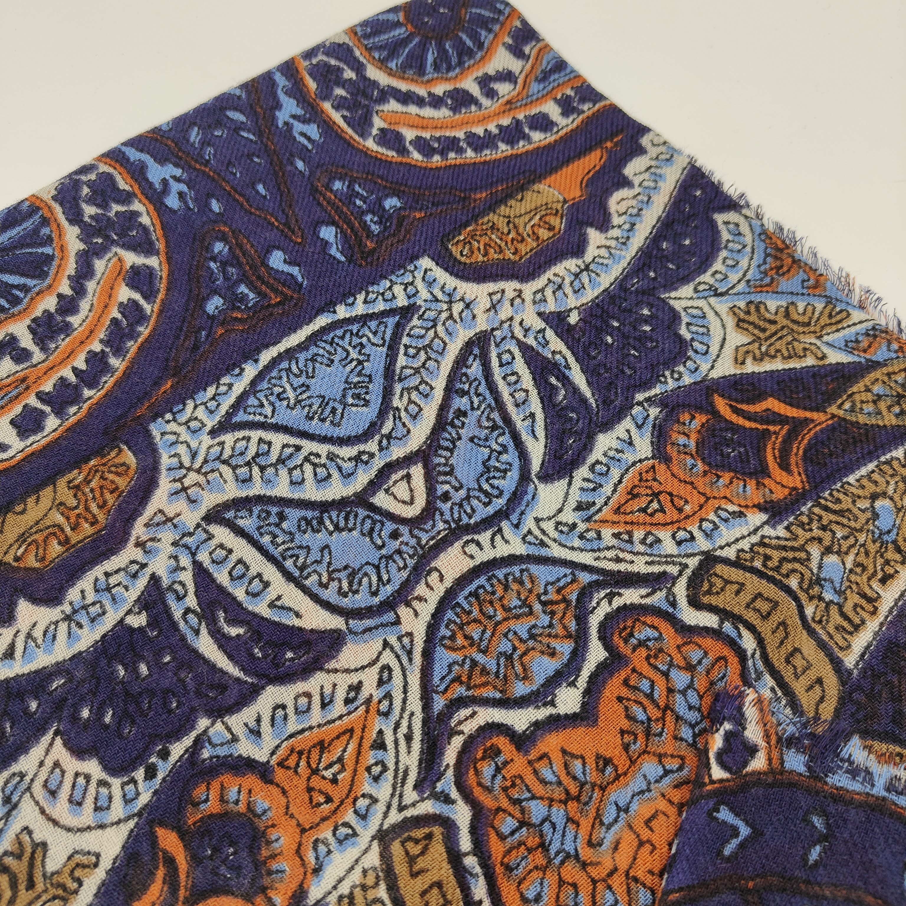 Scarf Light Wool Bolgheri Blue