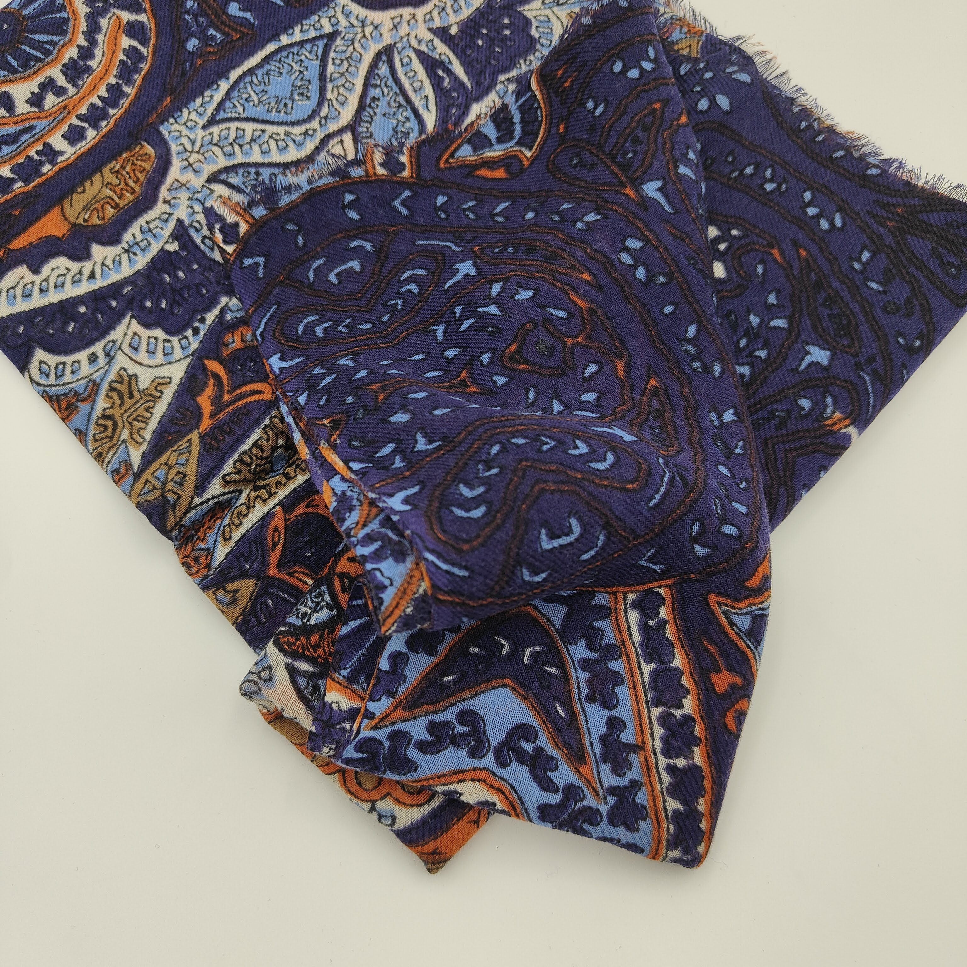 Scarf Light Wool Bolgheri Blue
