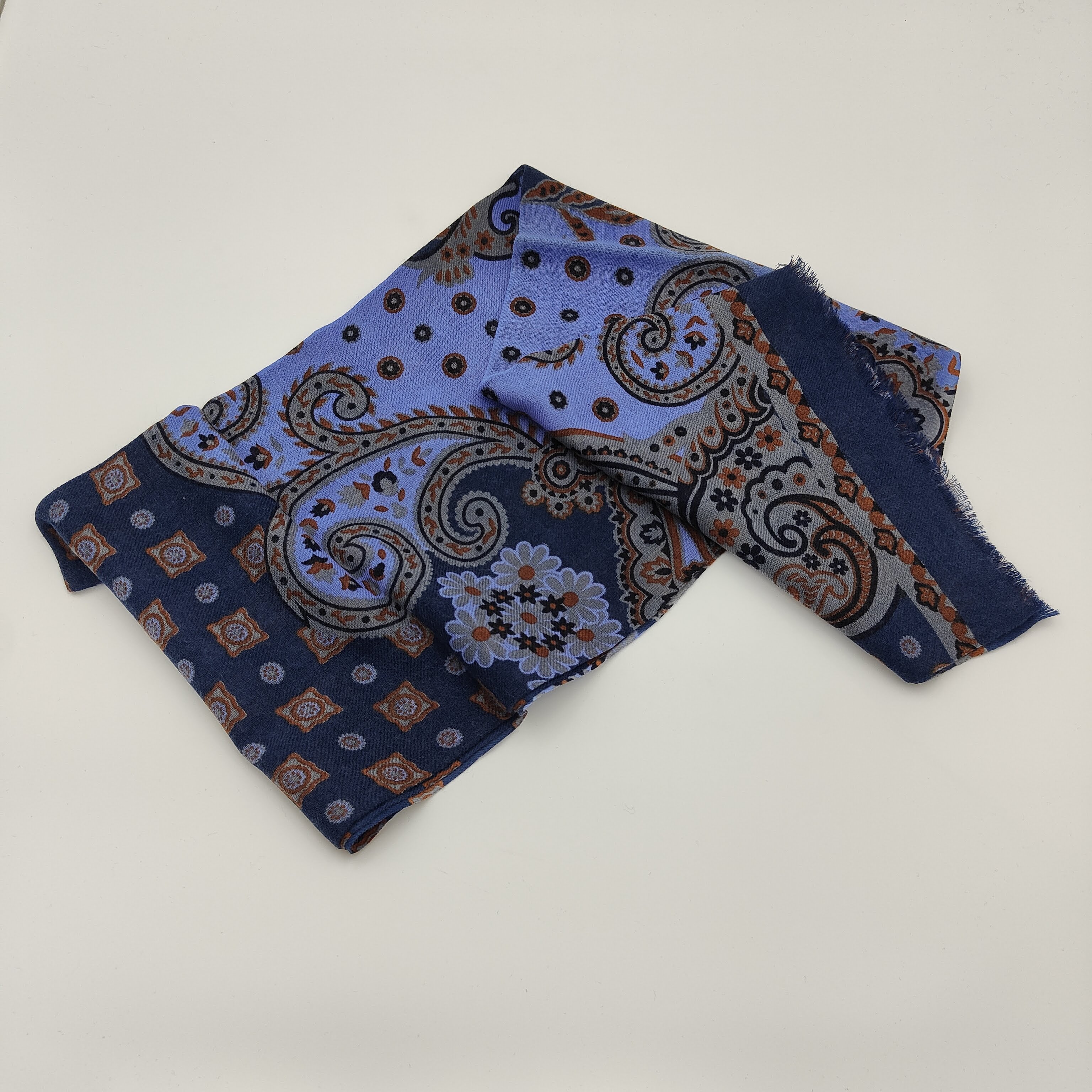 Scarf Light Wool Camaiore Blue