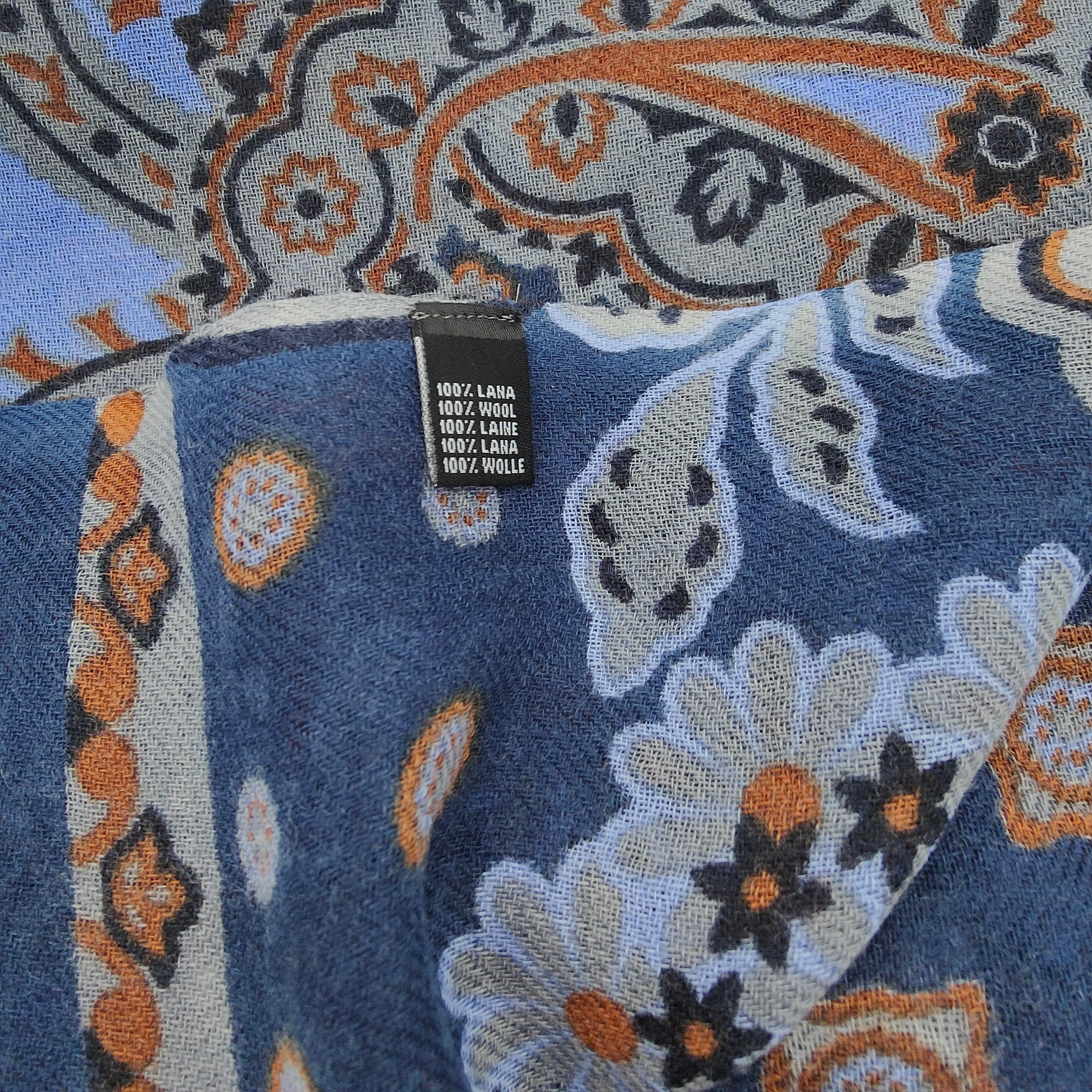 Scarf Light Wool Camaiore Blue