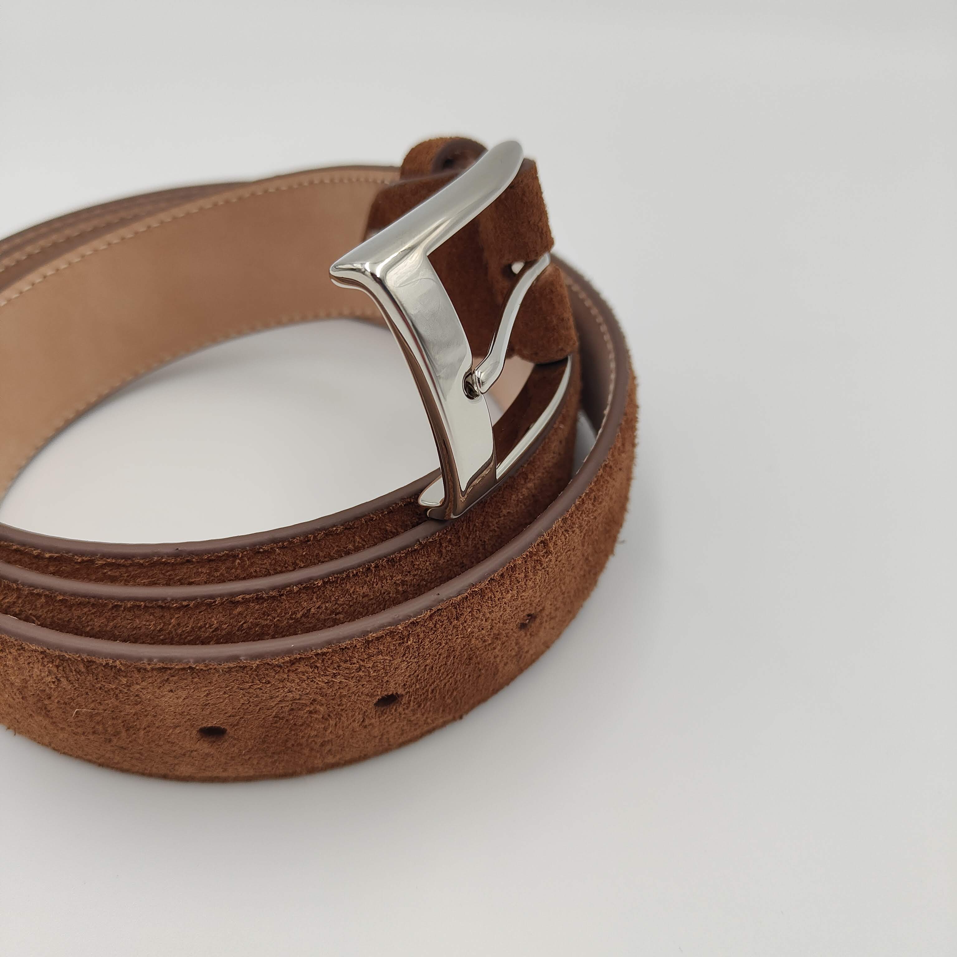 Belt Calf Suede Snuff