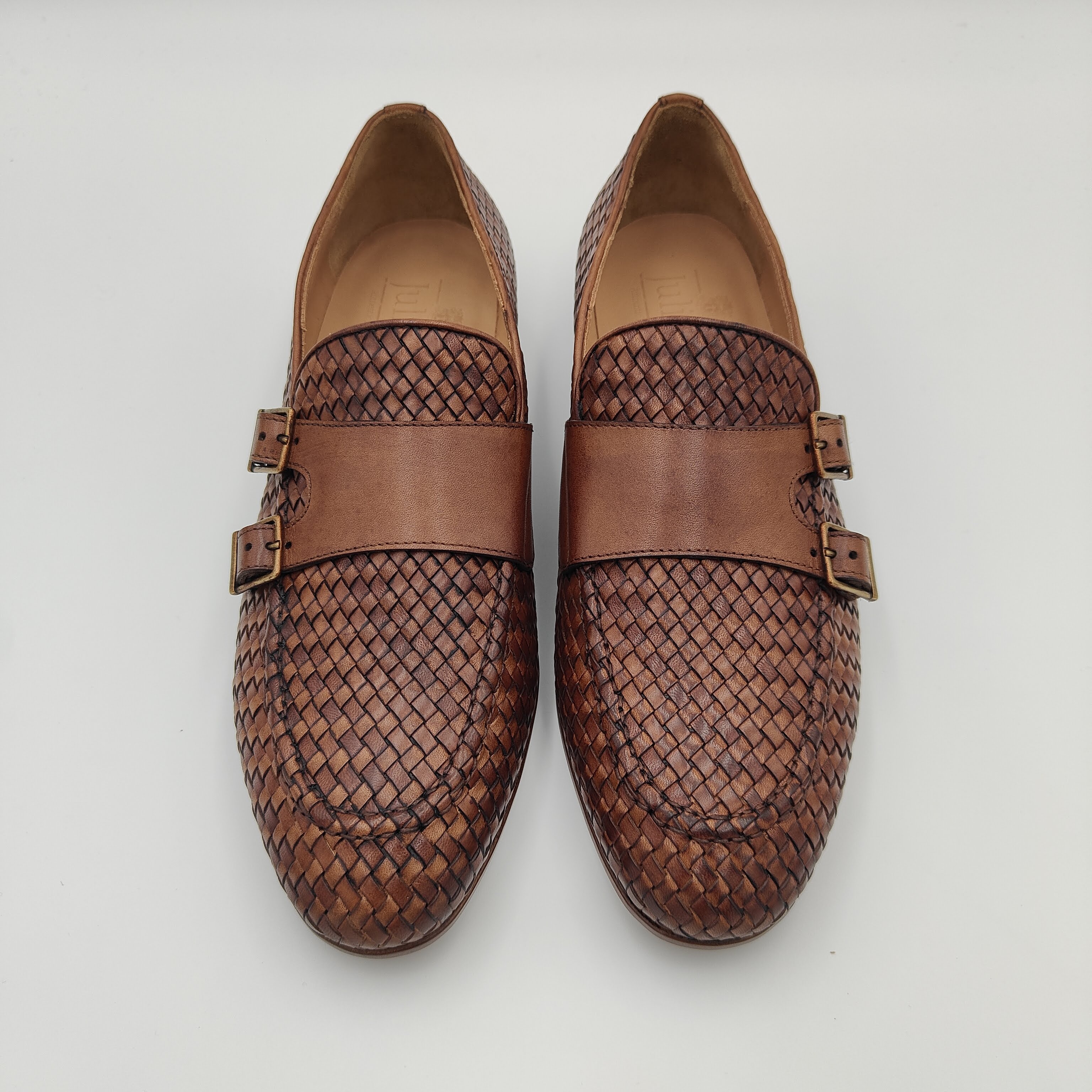Intrecciato Monkstrap Loafer Mid Brown