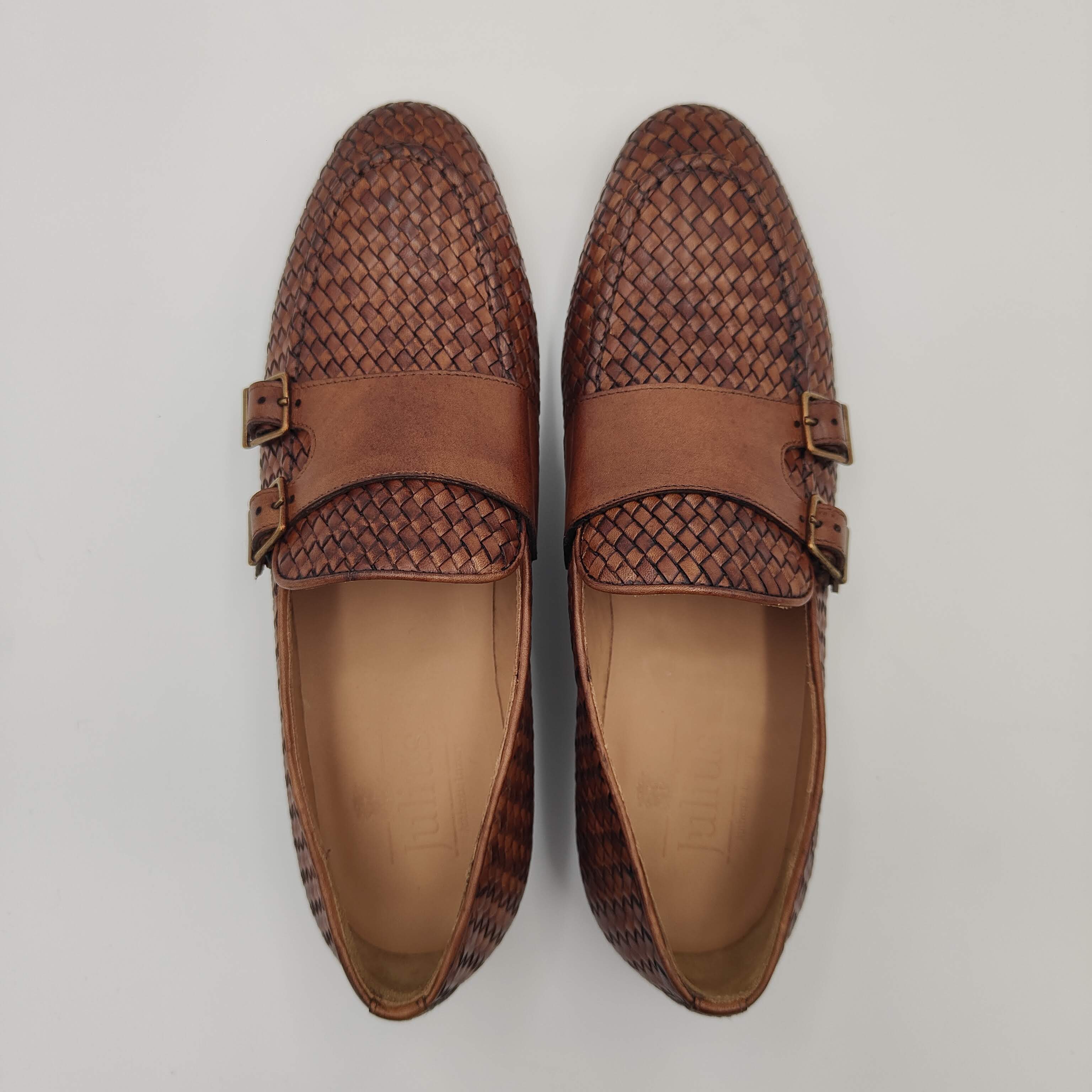 Intrecciato Monkstrap Loafer Mid Brown