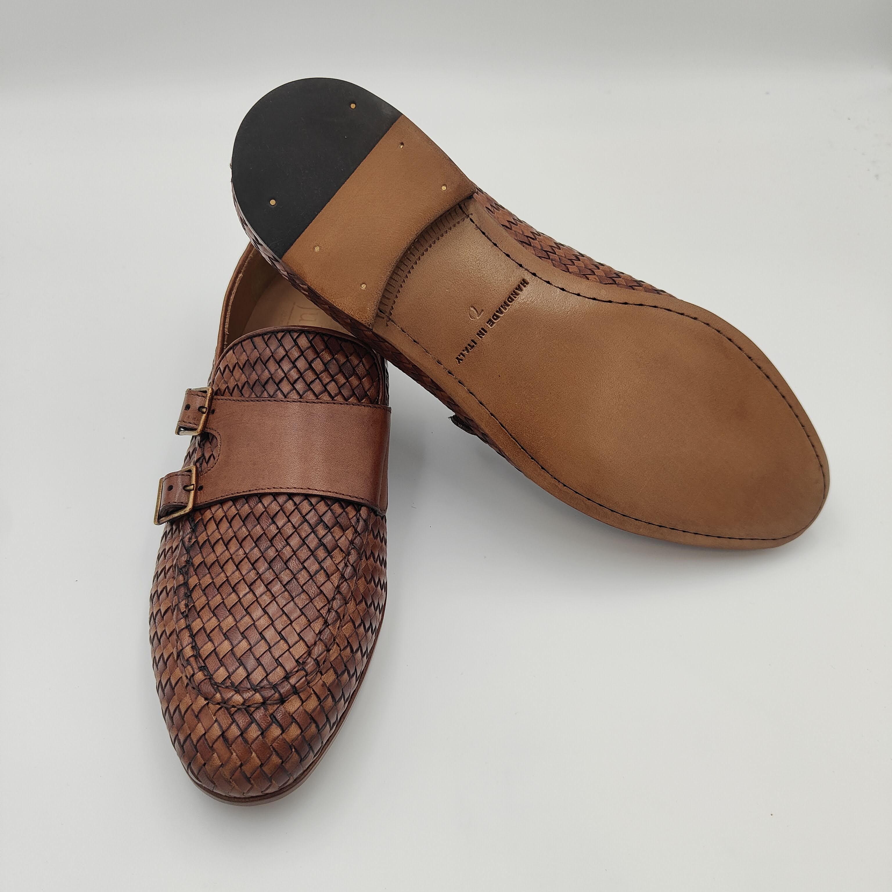 Intrecciato Monkstrap Loafer Mid Brown