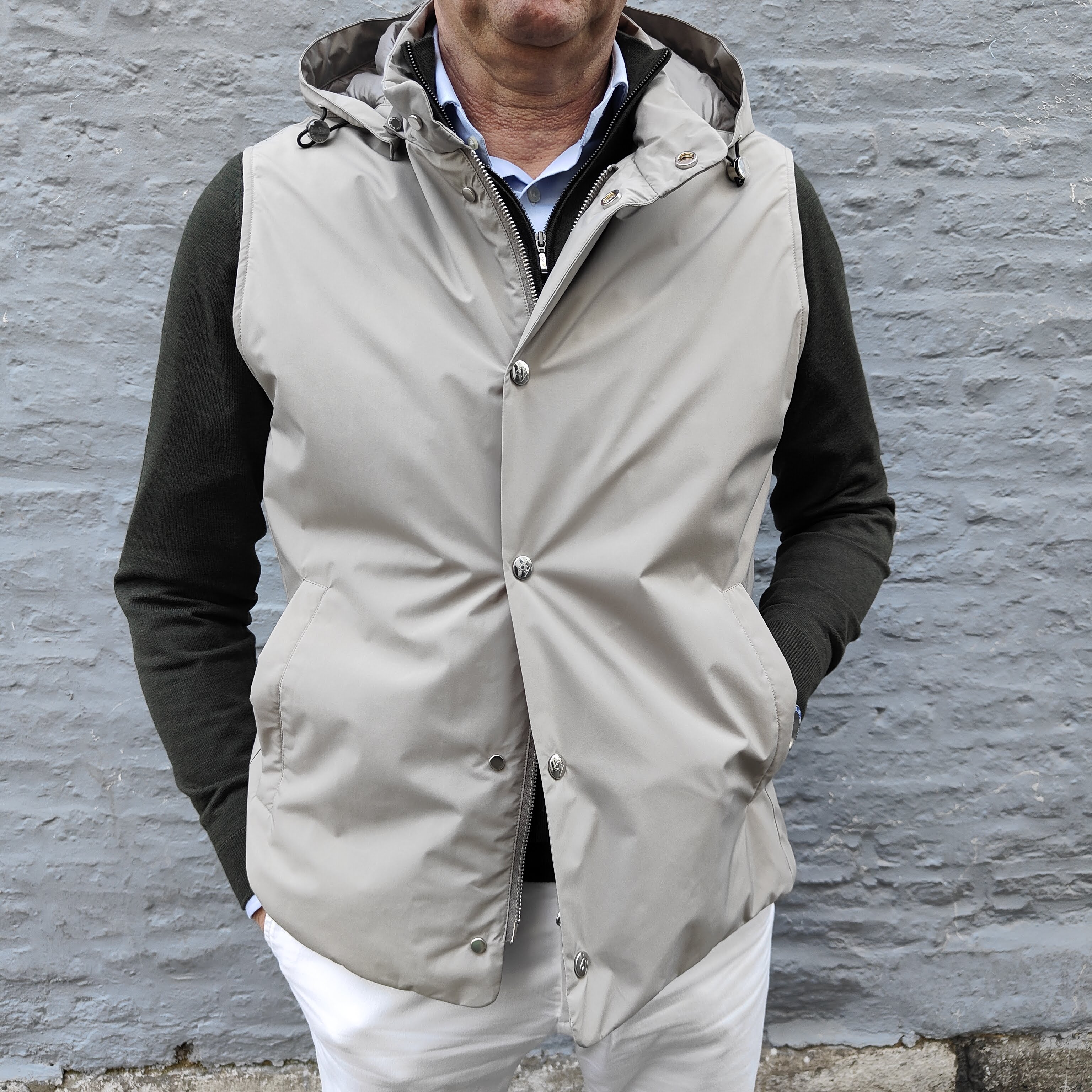 Light Down Bodywarmer Taupe