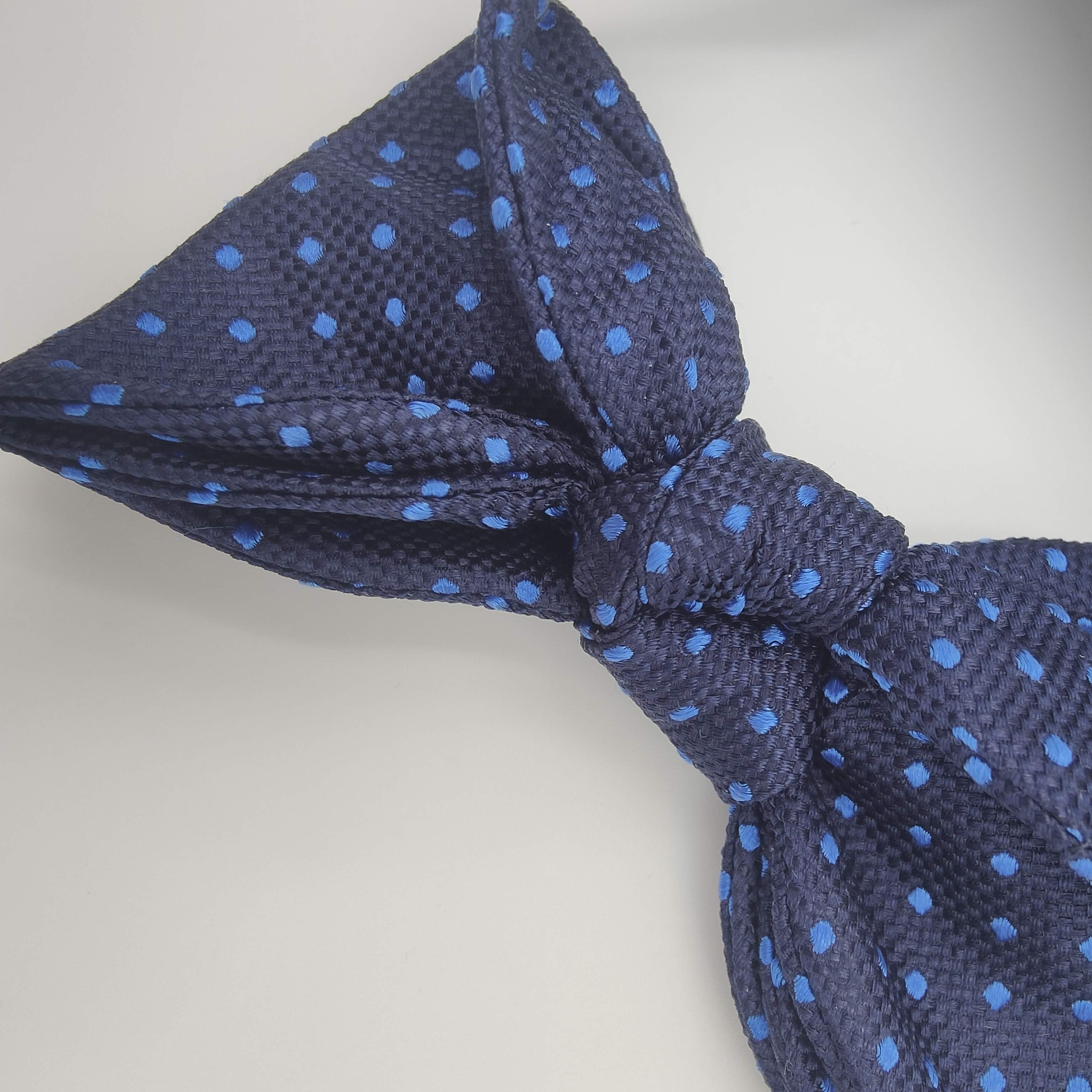 Bow-Tie Silk Polka Classic Dark Blue