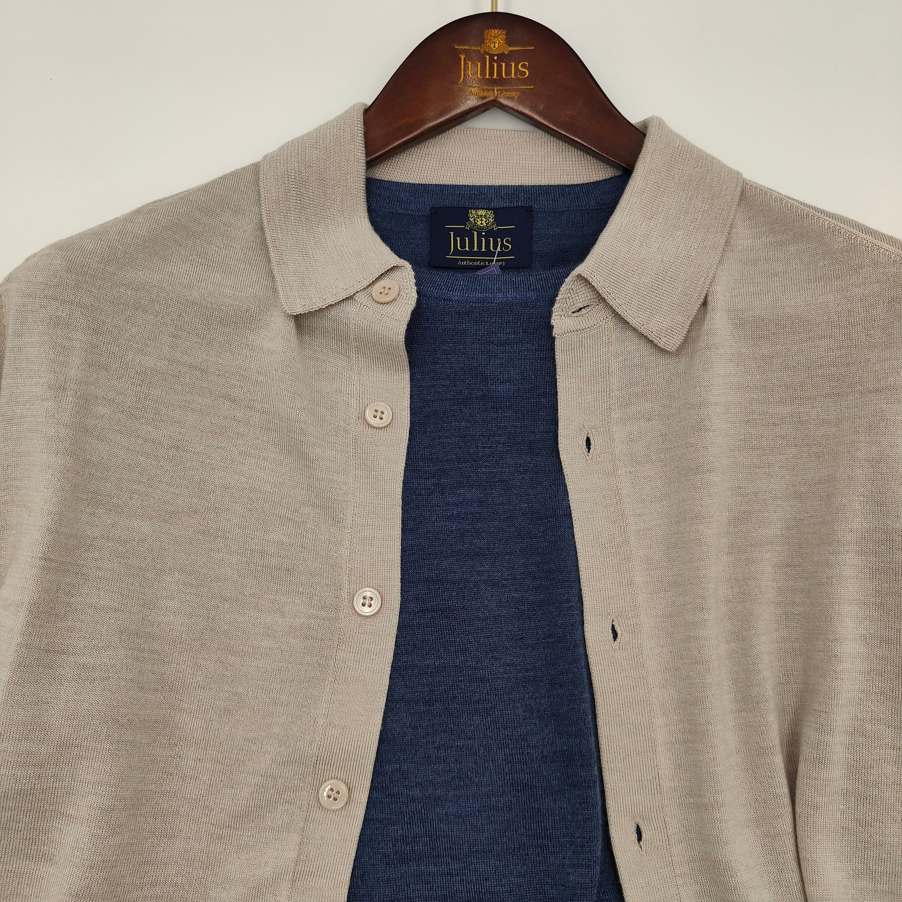 Overshirt Merino/Cashm/Silk Stone