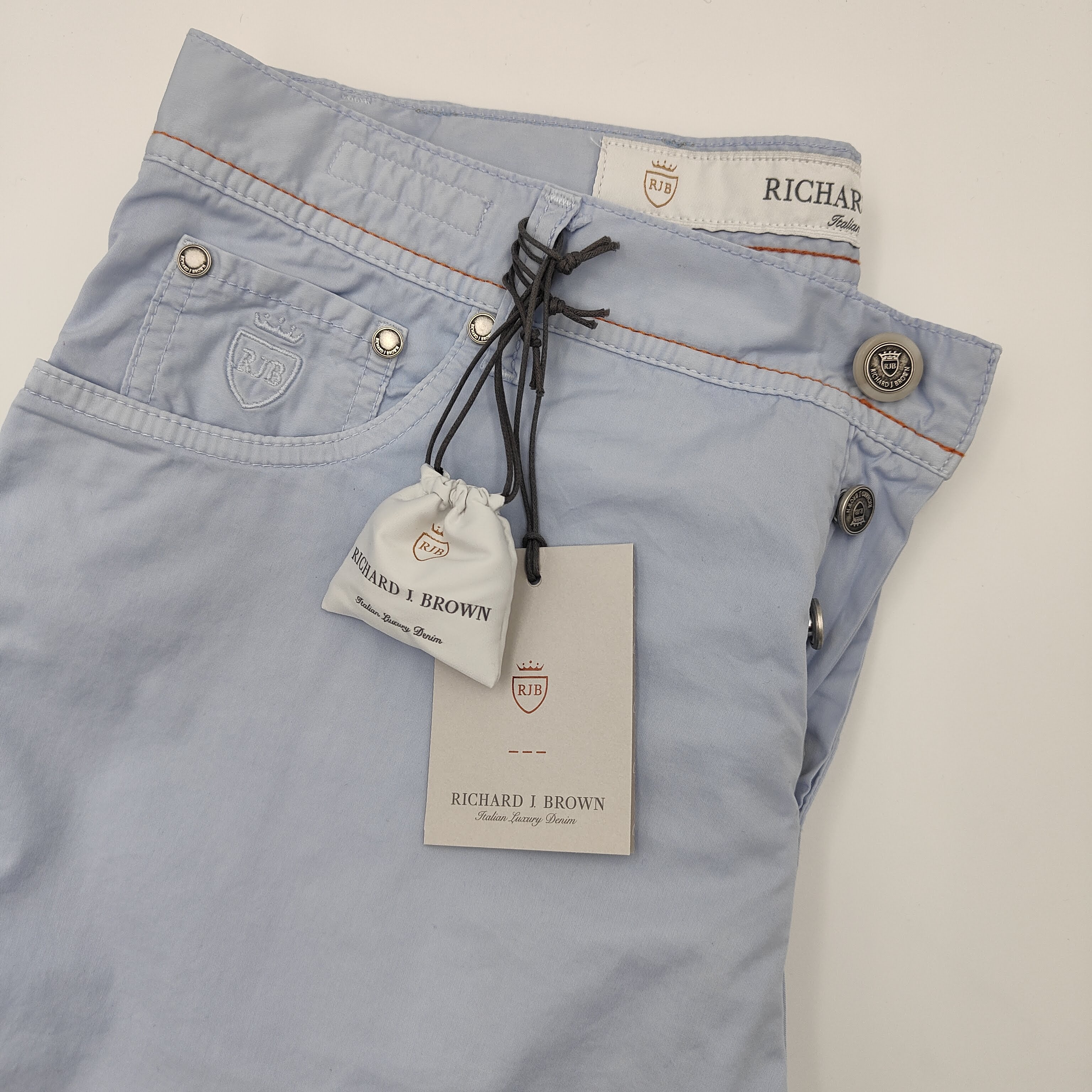 5-pocket Summer Cotton Milano S Light Blue