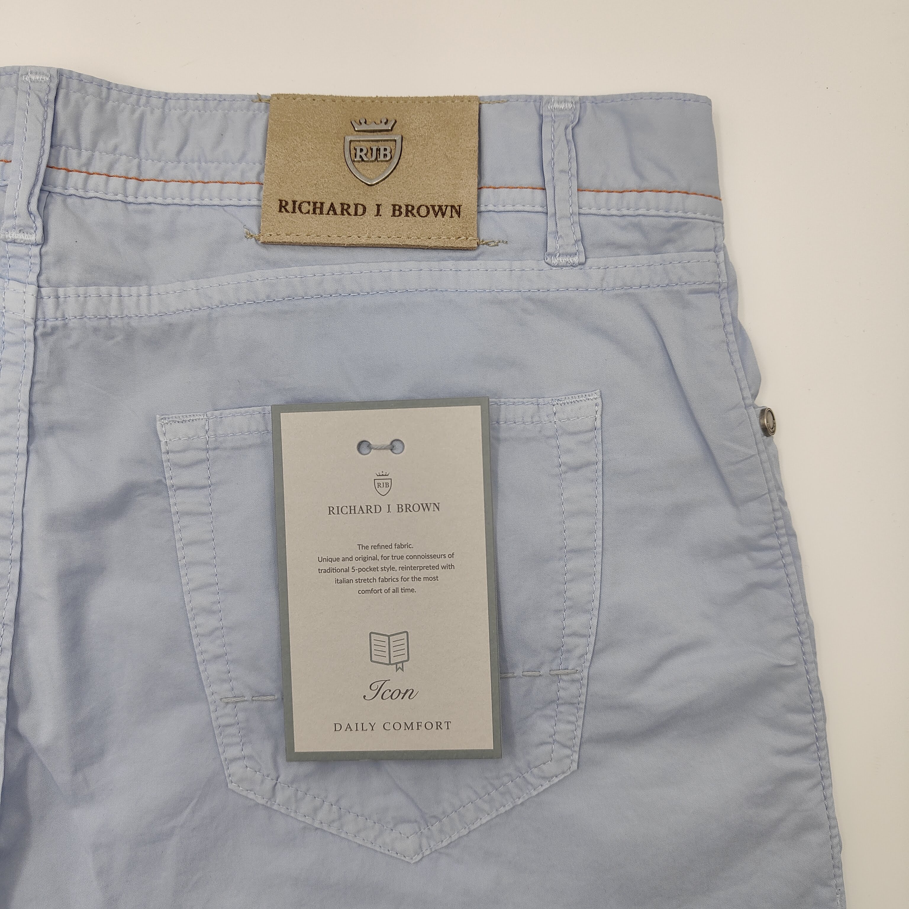 5-pocket Summer Cotton Milano S Light Blue