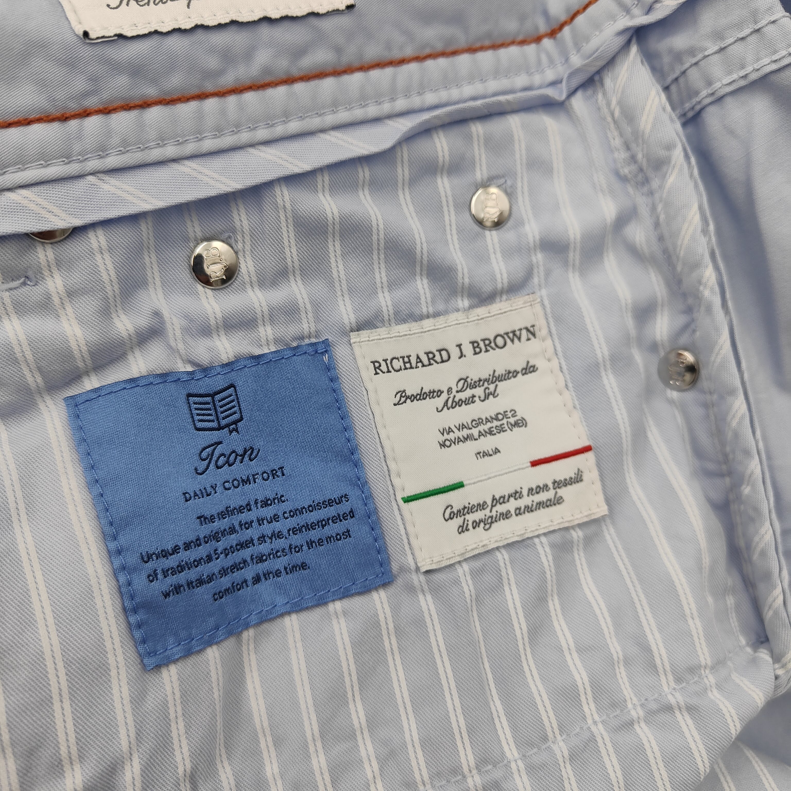 5-pocket Summer Cotton Milano S Light Blue