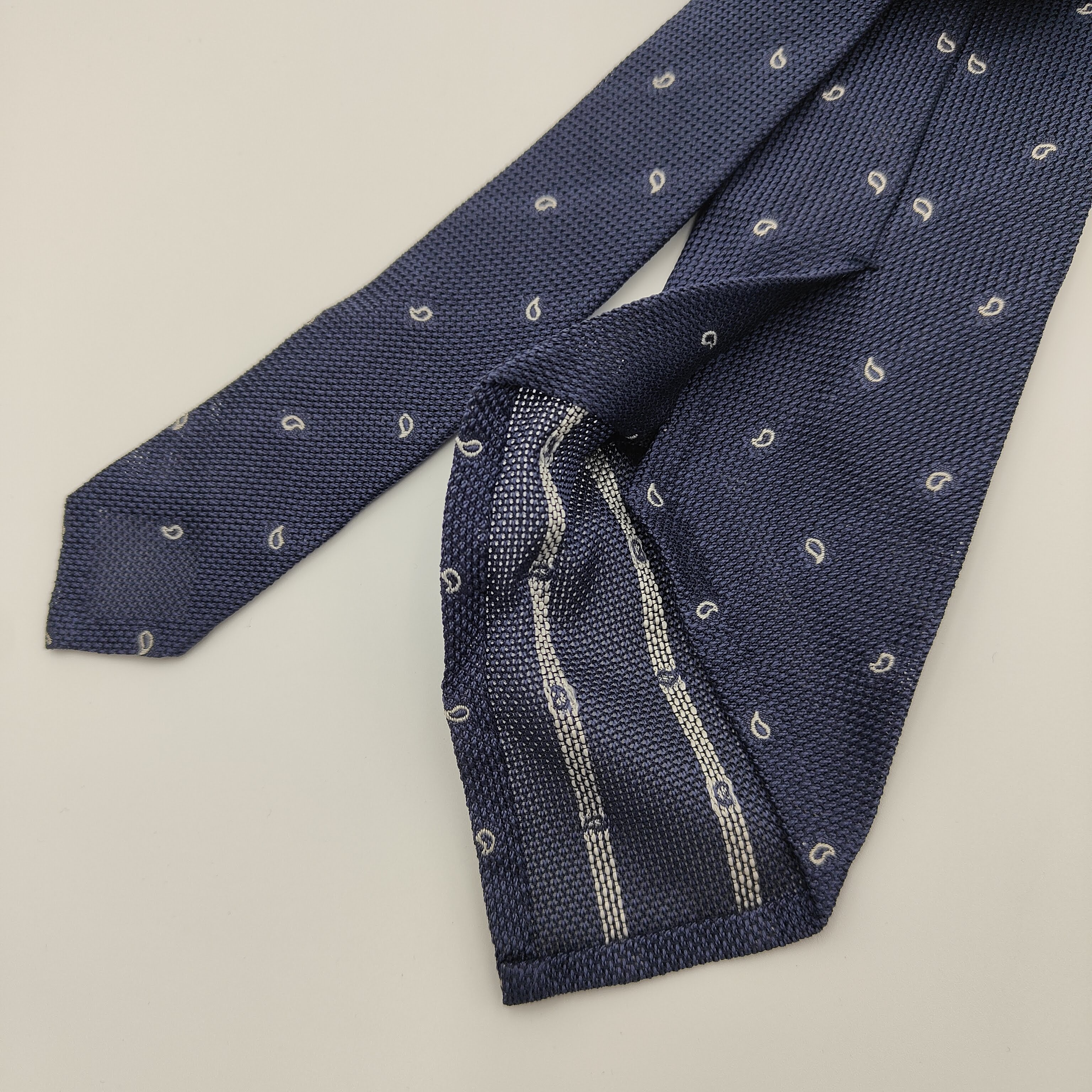 Tie Untipped Brera Silk Blu