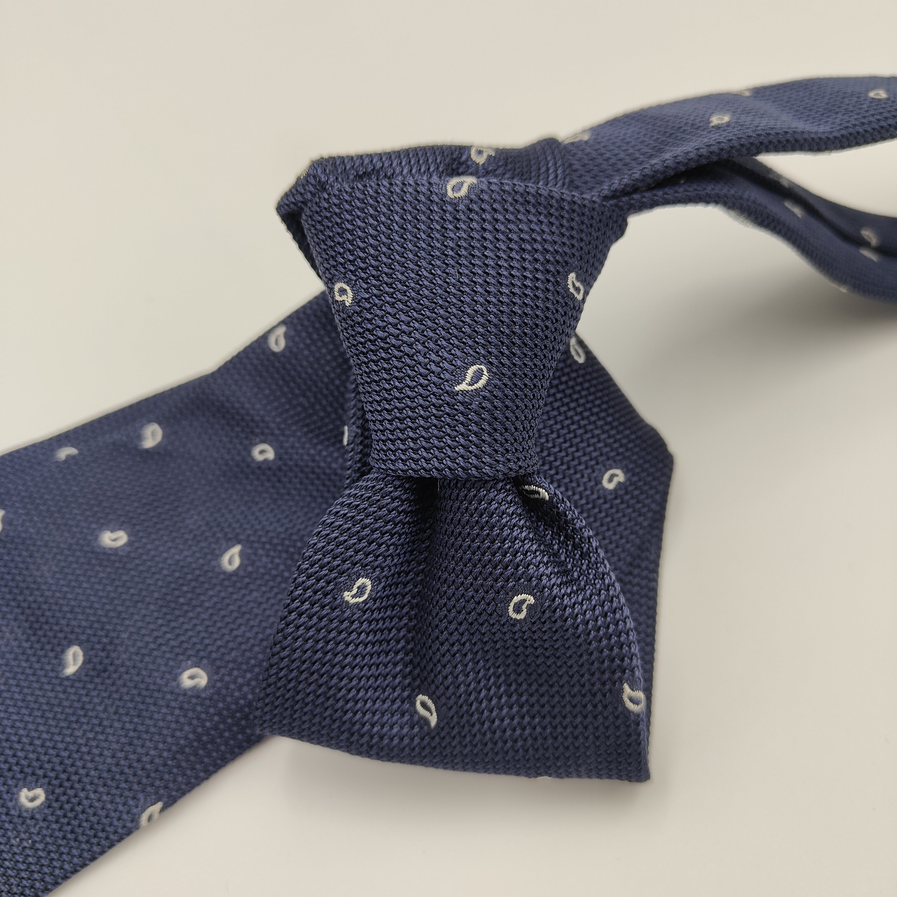 Tie Untipped Brera Silk Blu