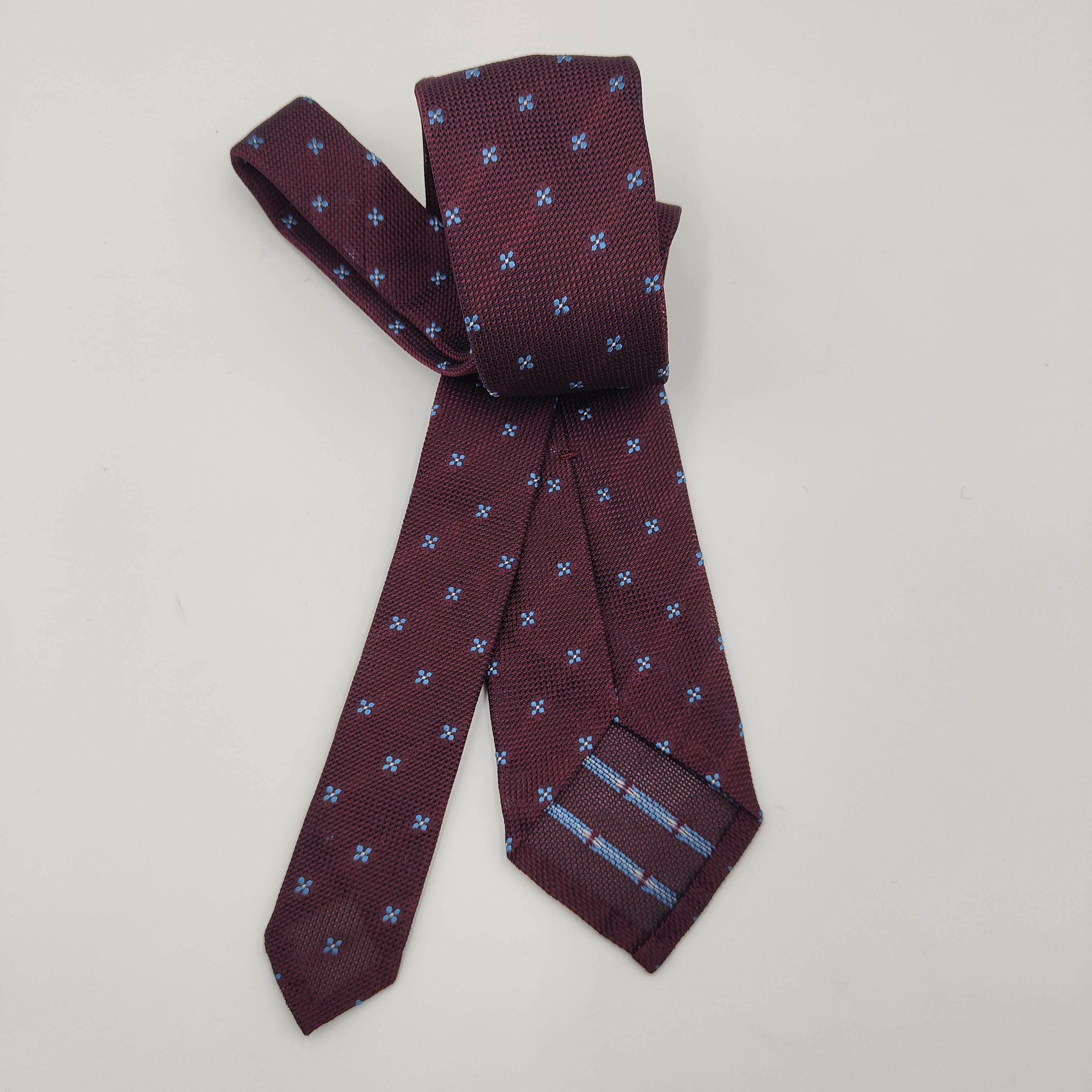 Tie Untipped Isola Silk Burgundy
