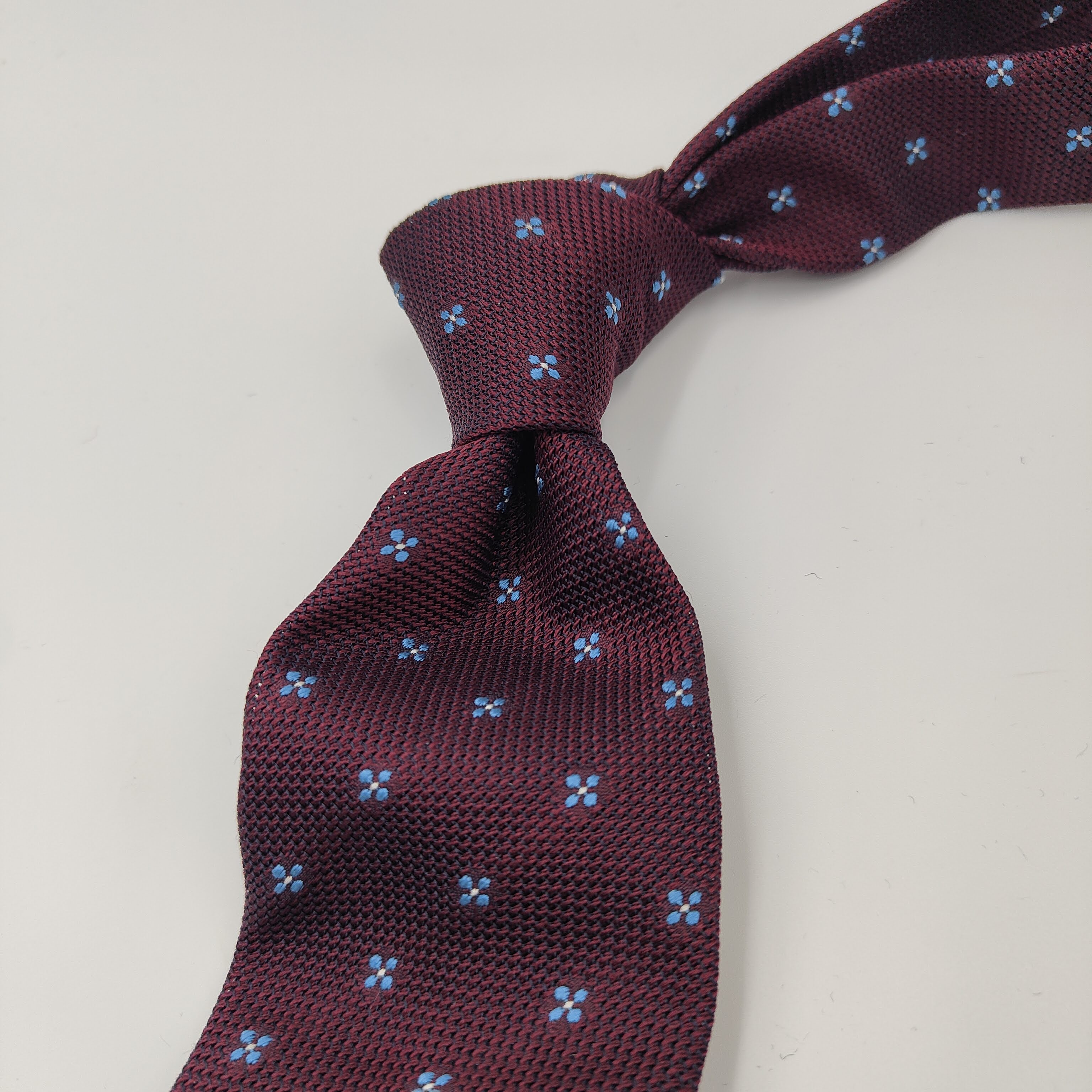 Tie Untipped Isola Silk Burgundy