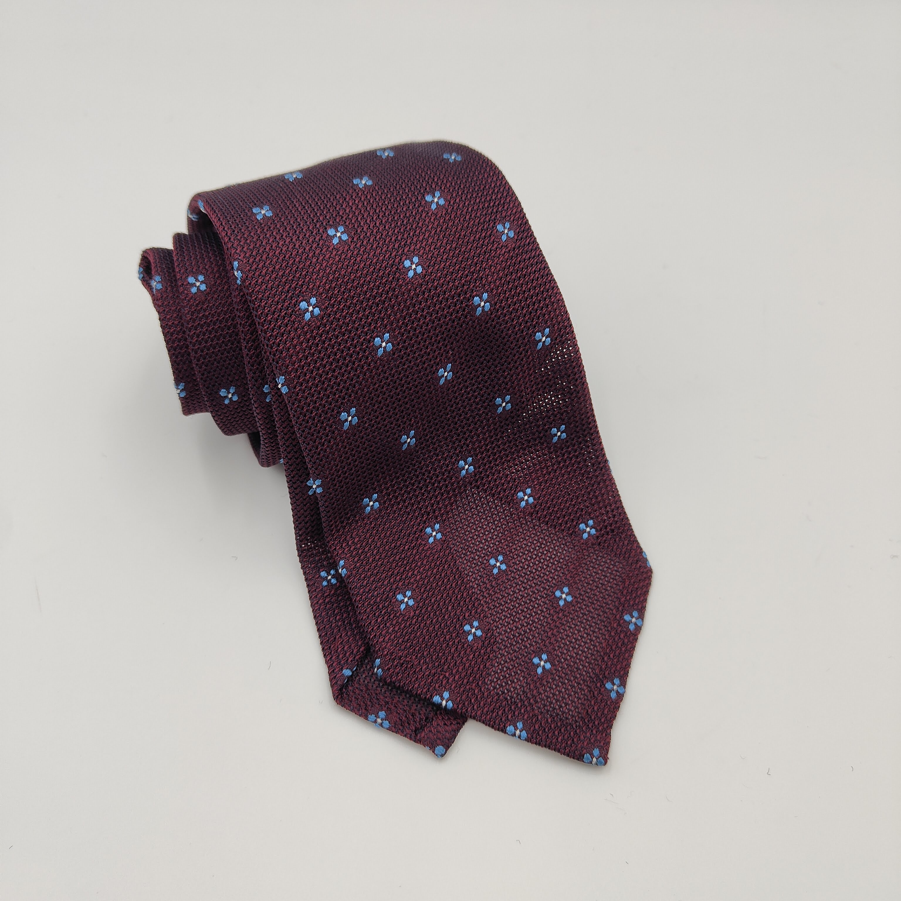 Tie Untipped Isola Silk Burgundy