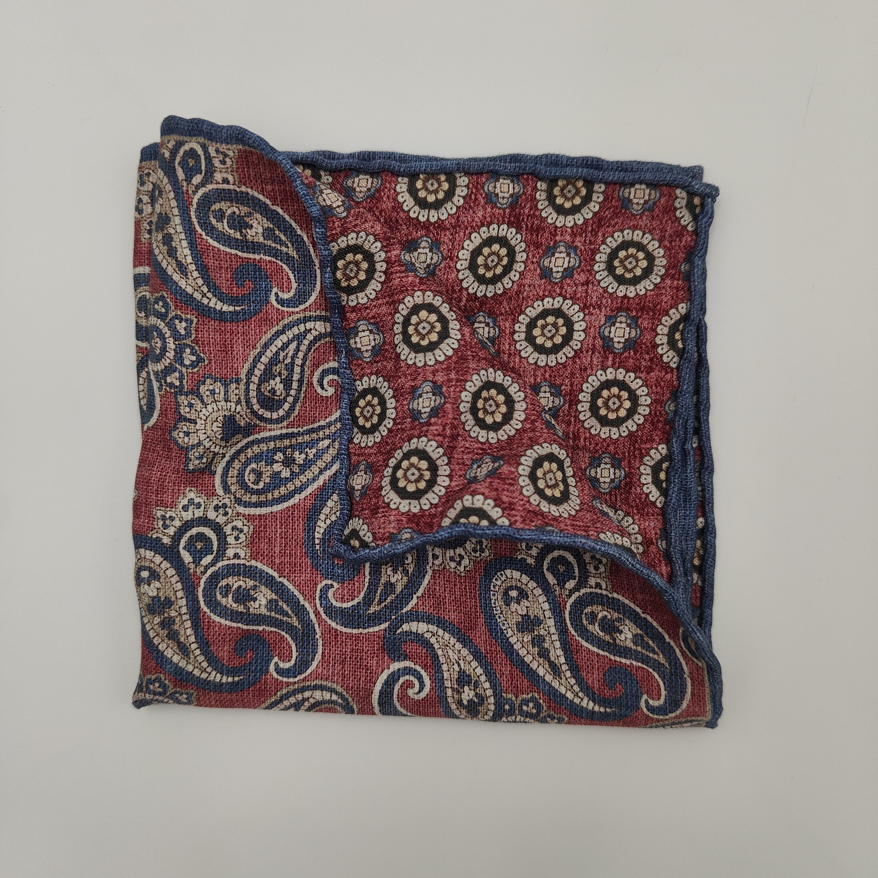 Pocket Square Matt Silk Milano Red