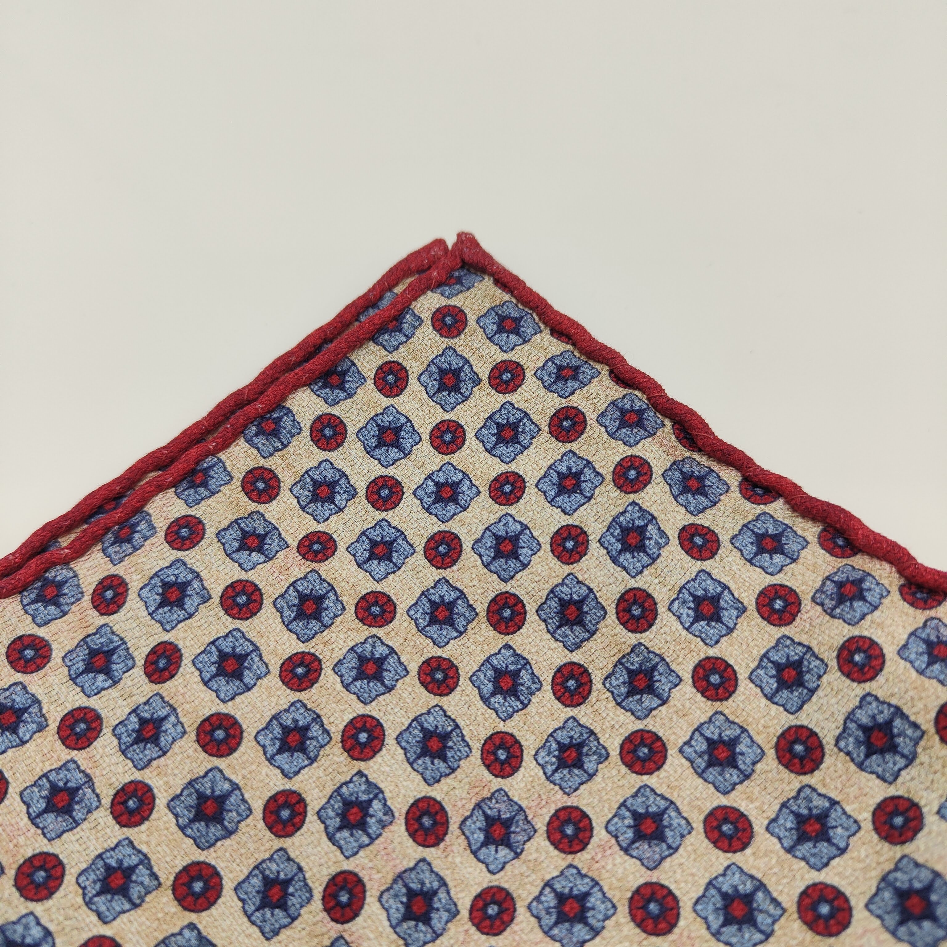 Einstecktuch Matt Seide Milano Blau