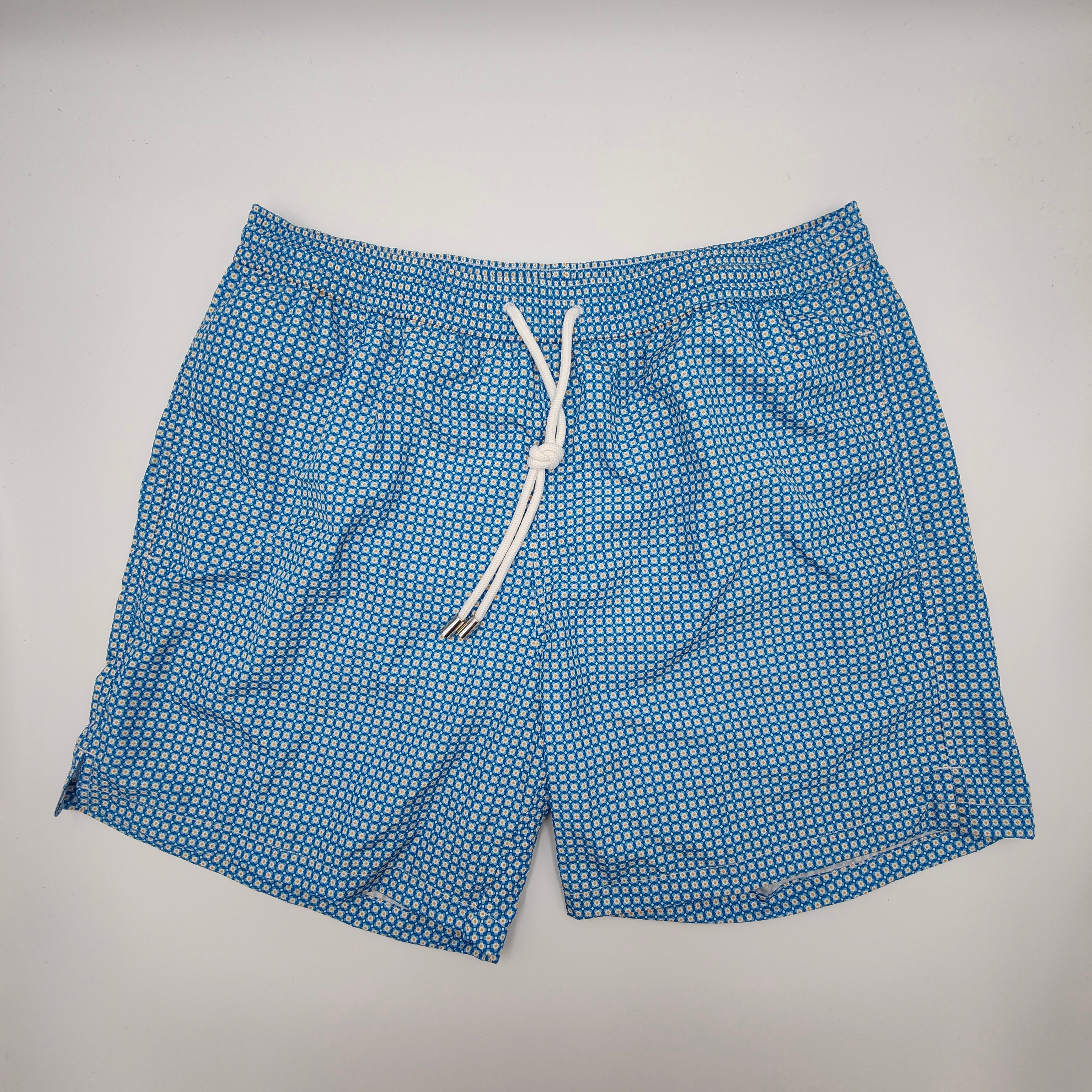 Quick Dry Swim Short Flower Blue