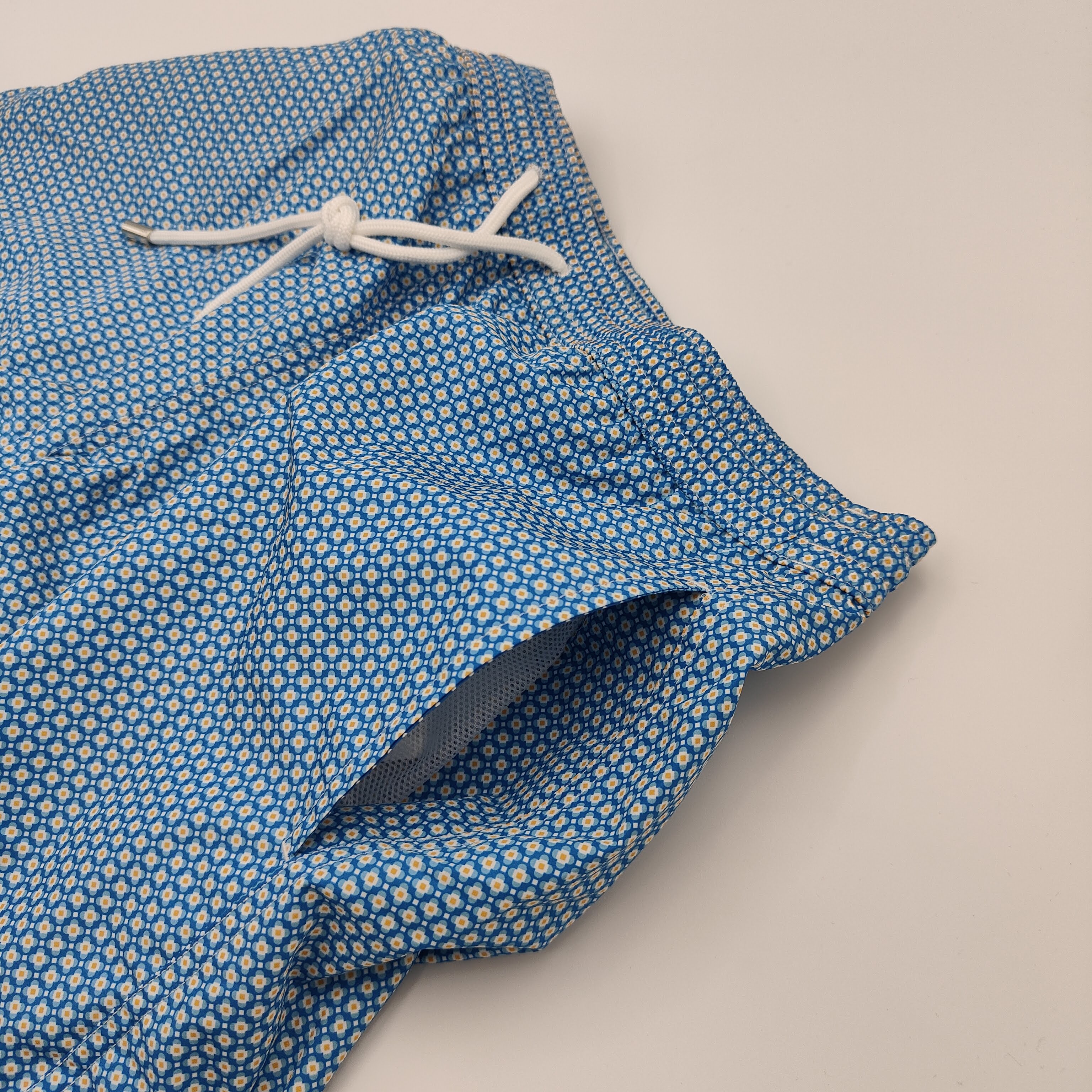 Quick Dry Swim Short Flower Blue