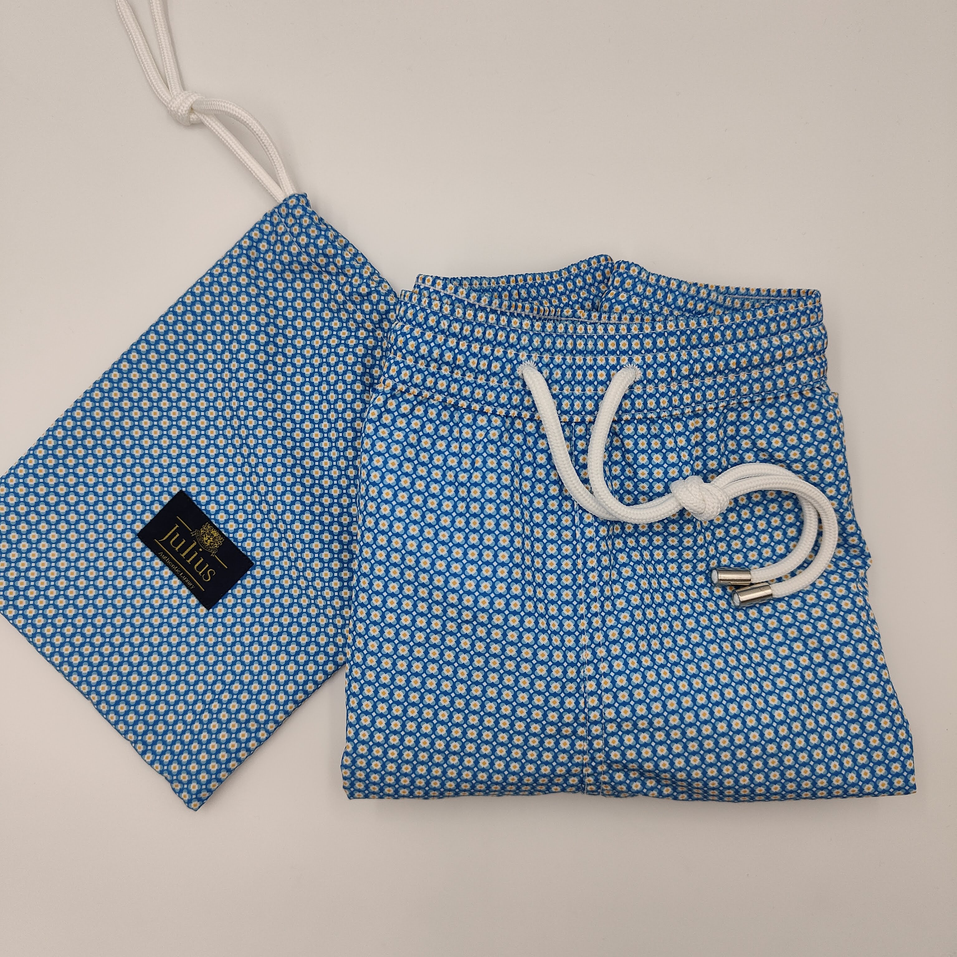 Quick Dry Swim Short Flower Blue