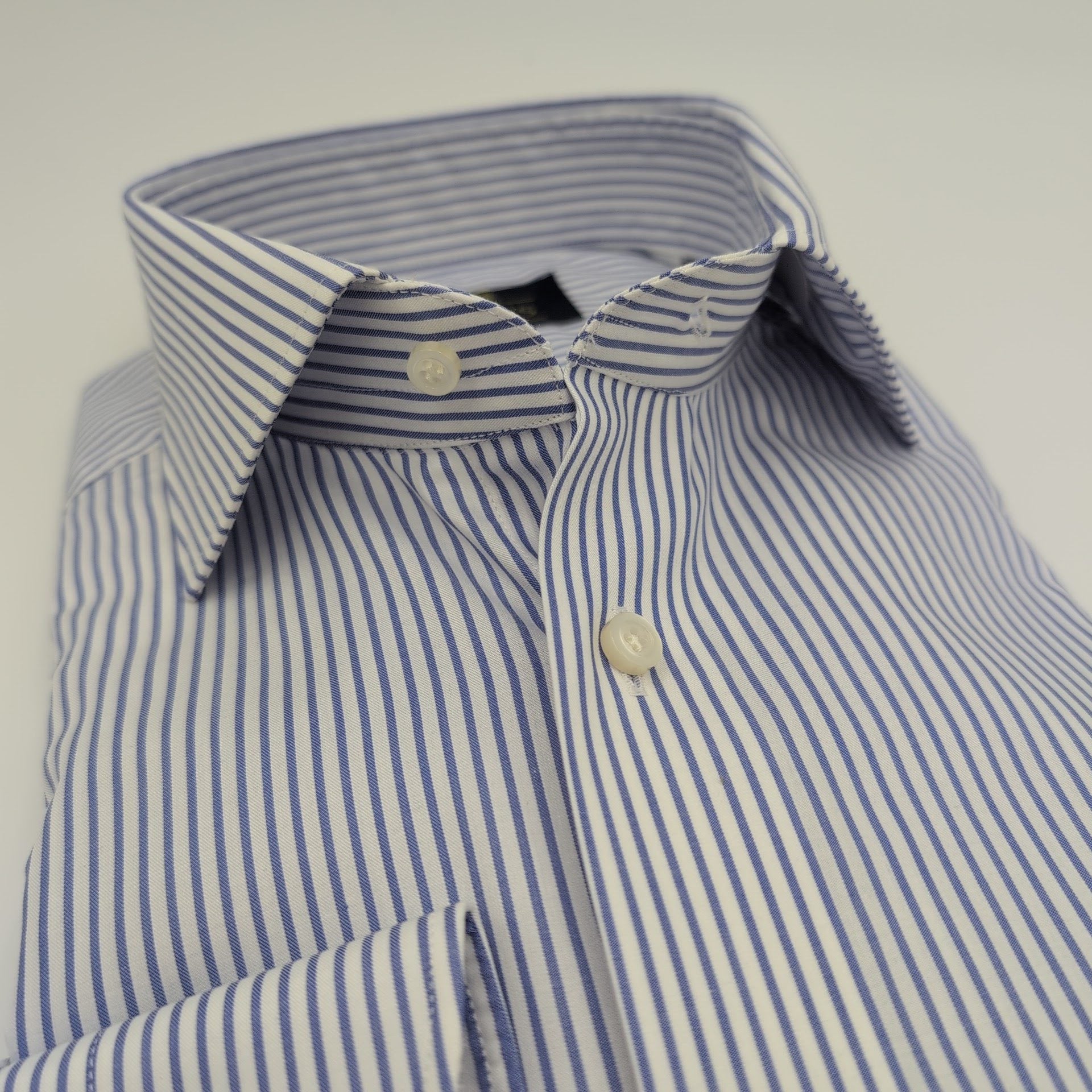 Cutaway Shirt Stripes Blue