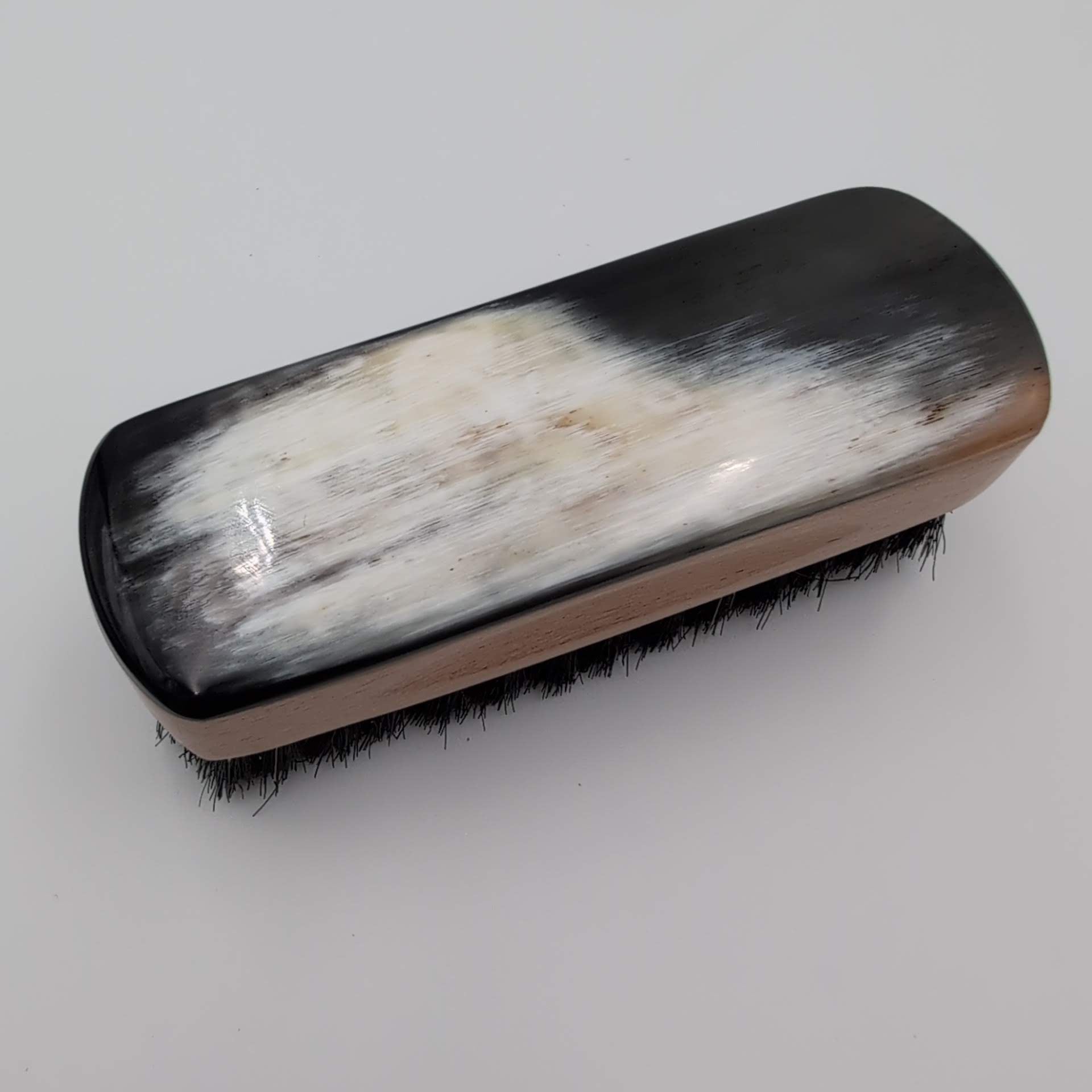 Luxury Shoe Brush Horn Dark