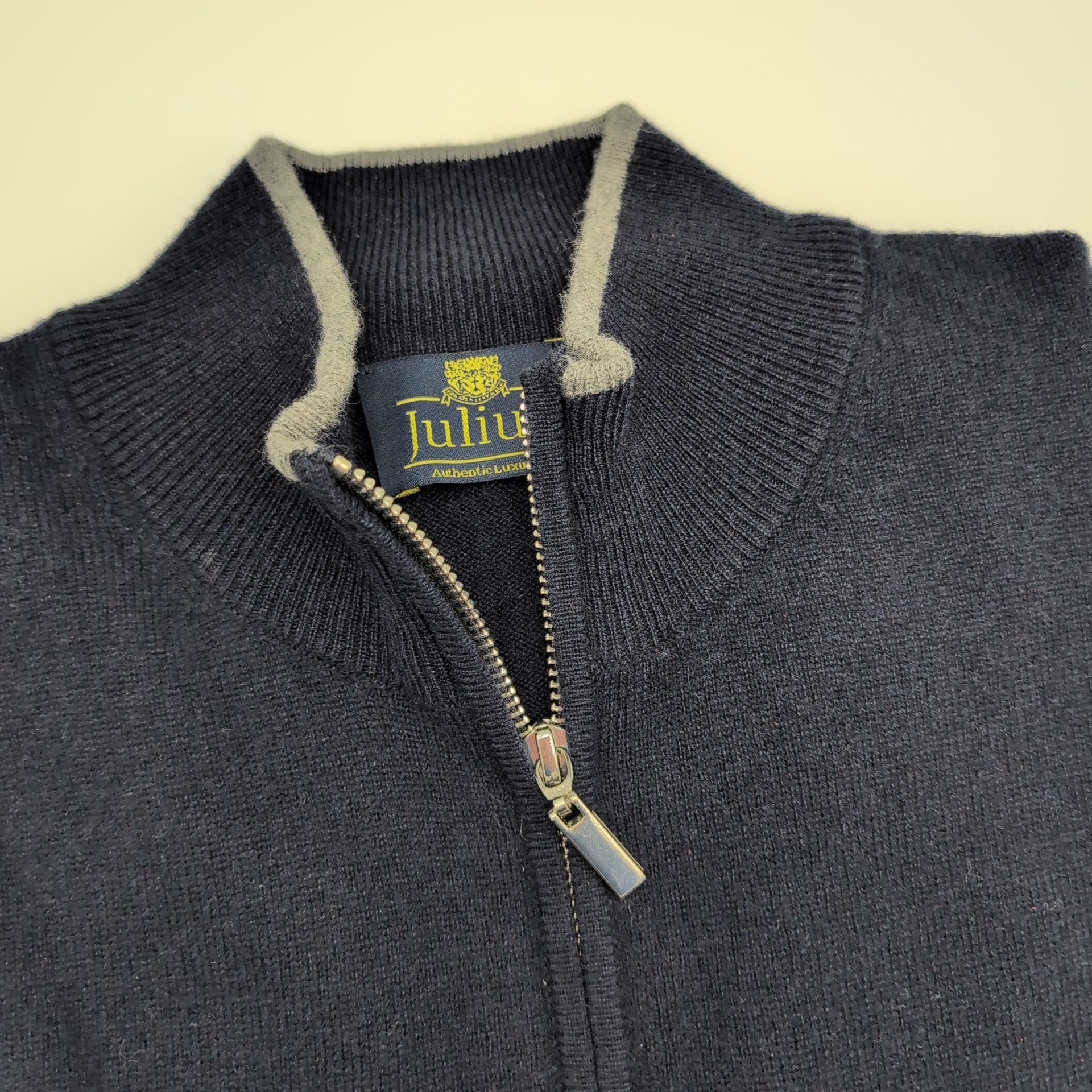Half Zip Sweater Wool/Cashmere Navy