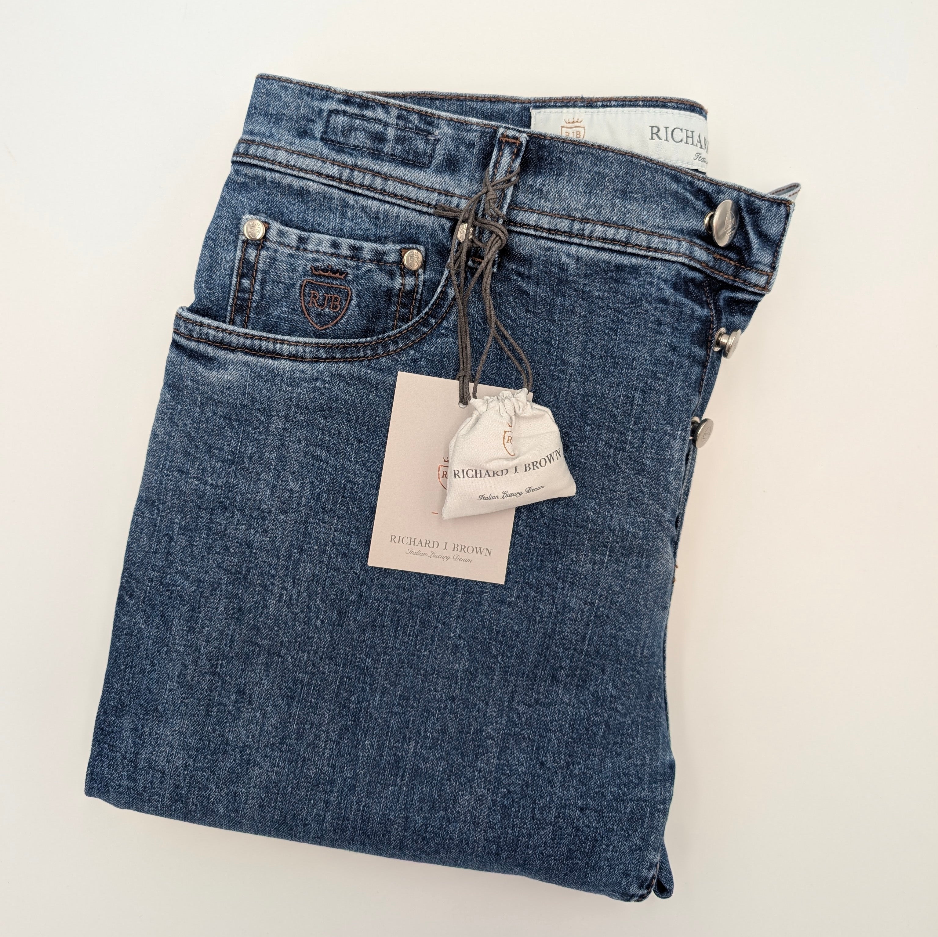 Denim Buttons Icon Blue