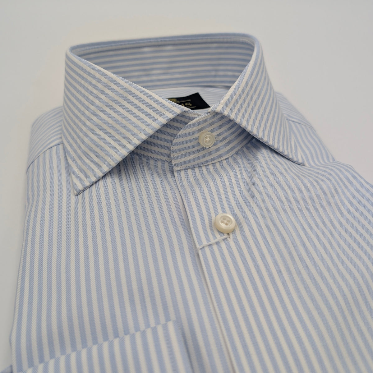 Cutaway Shirt Comfort Stripe Light Blue