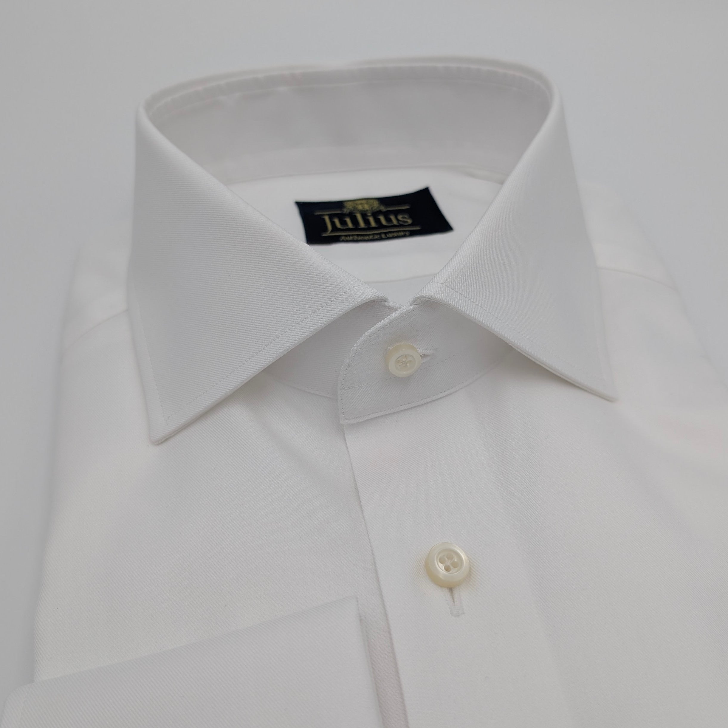Cutaway Shirt Comfort Double Cuff White