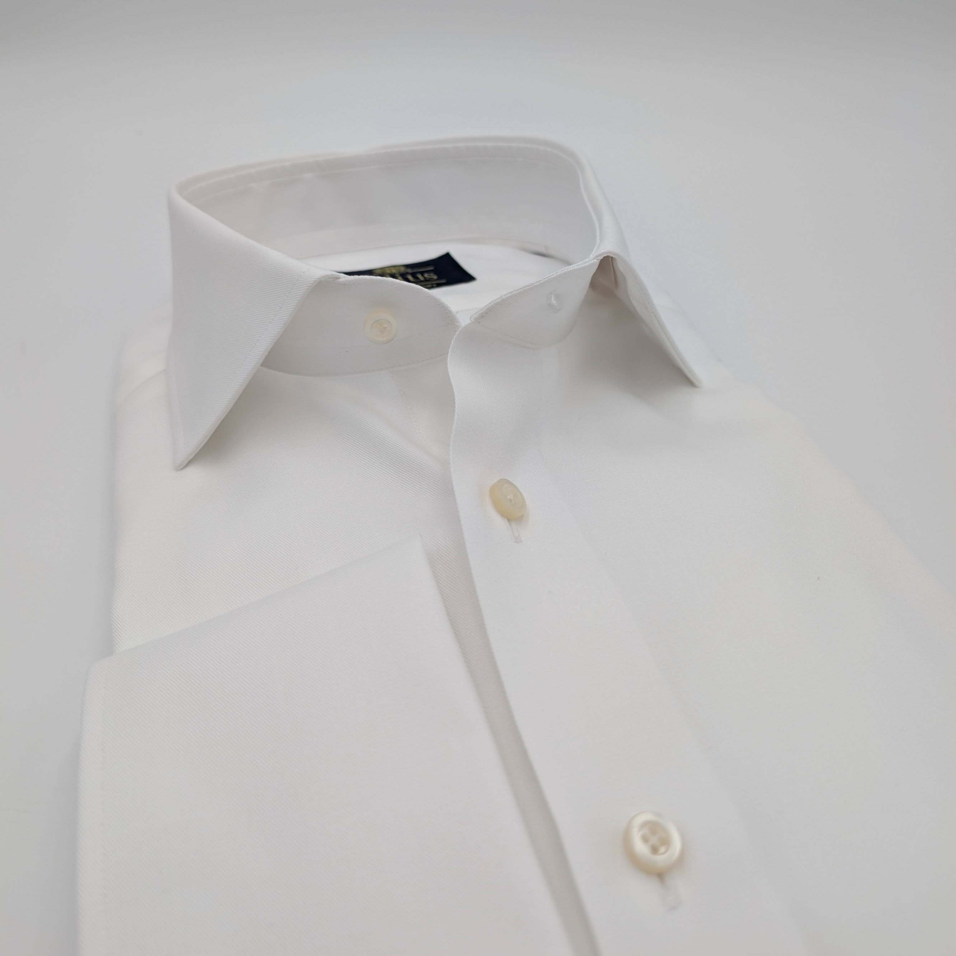 Cutaway Shirt Comfort Double Cuff White