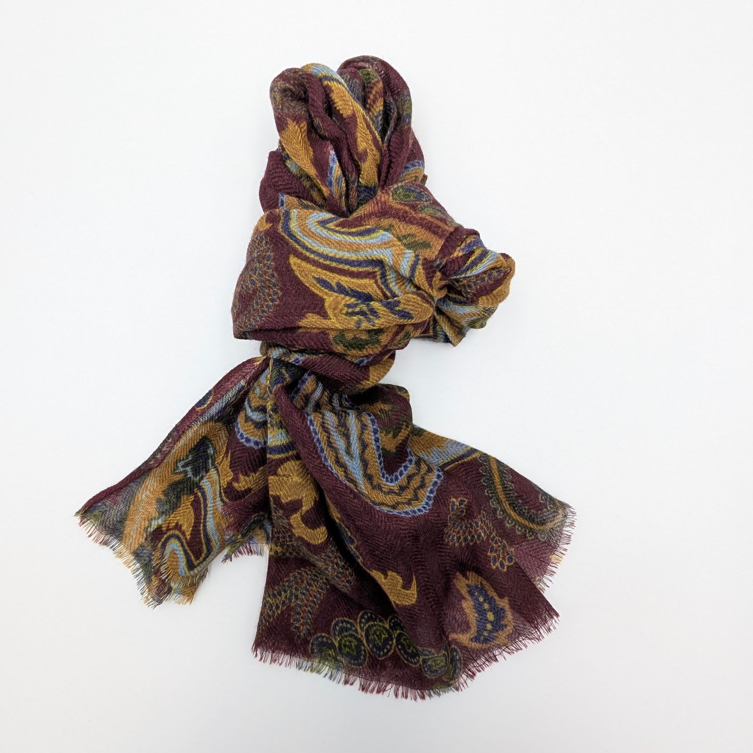 Scarf Wool Roma Burgundy